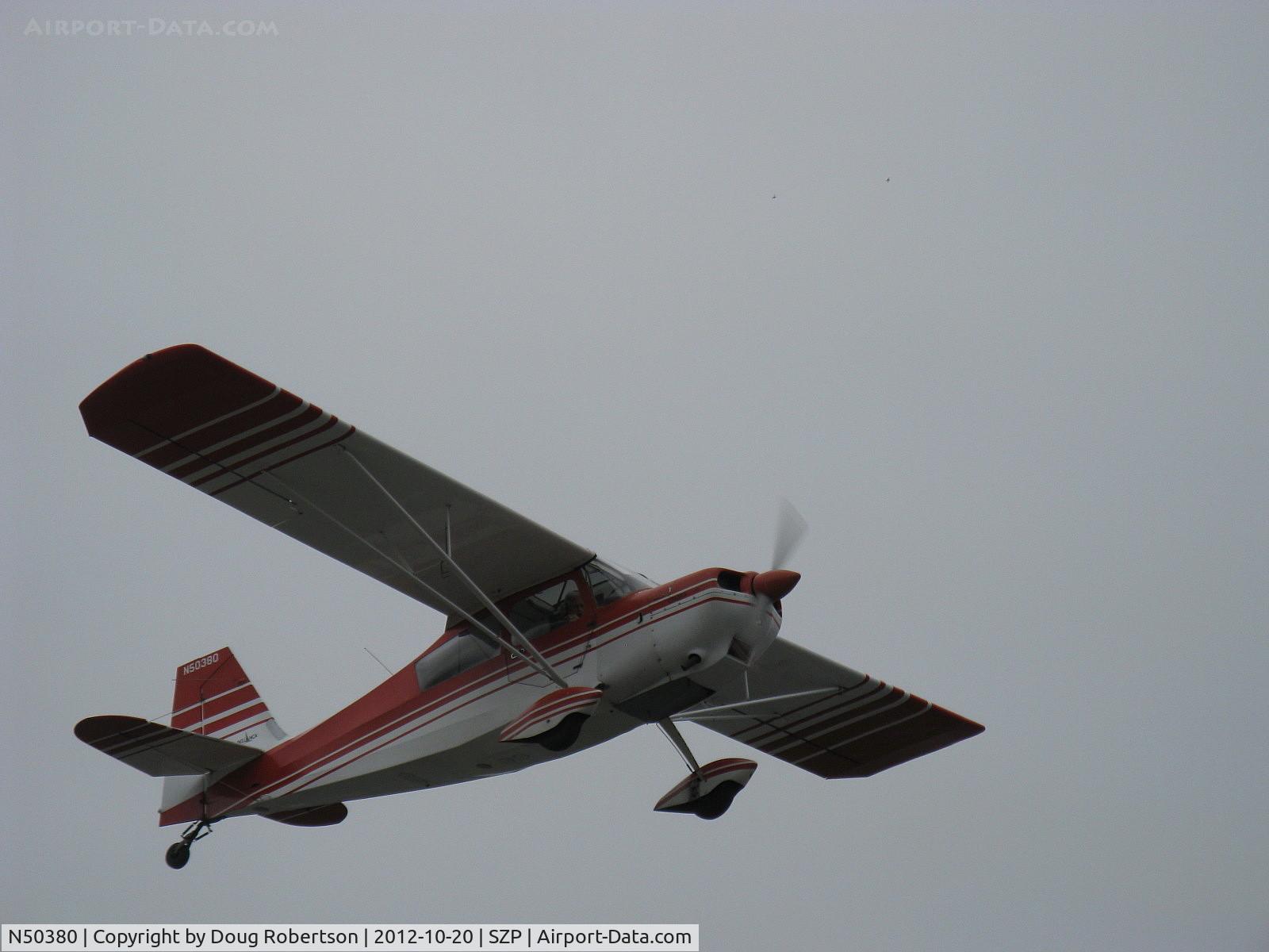 N50380, 1979 Bellanca 7ECA Citabria Citabria C/N 1291-79, 1979 Bellanca 7ECA CITABRIA, Lycoming O-235 115 Hp, another takeoff climb Rwy 04