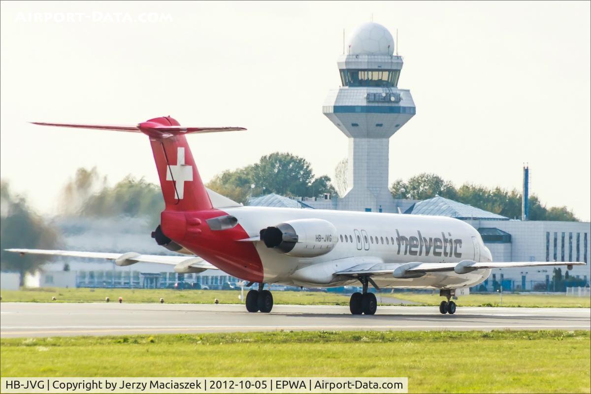 HB-JVG, 1993 Fokker 100 (F-28-0100) C/N 11478, Fokker F.28 MK 0100