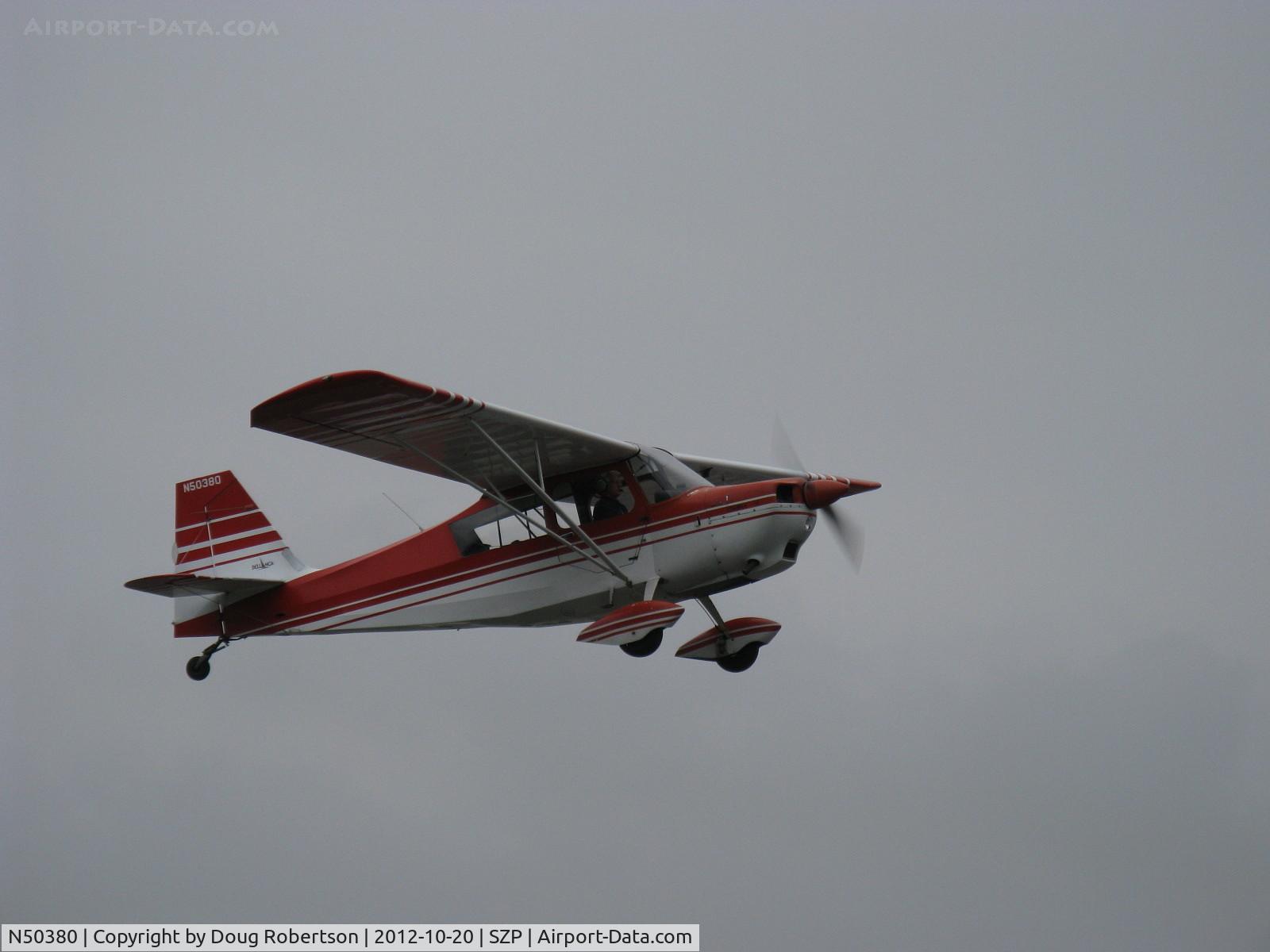 N50380, 1979 Bellanca 7ECA Citabria Citabria C/N 1291-79, 1979 Bellanca 7ECA CITABRIA, Lycoming O-235 115 Hp, takeoff climb Rwy 04