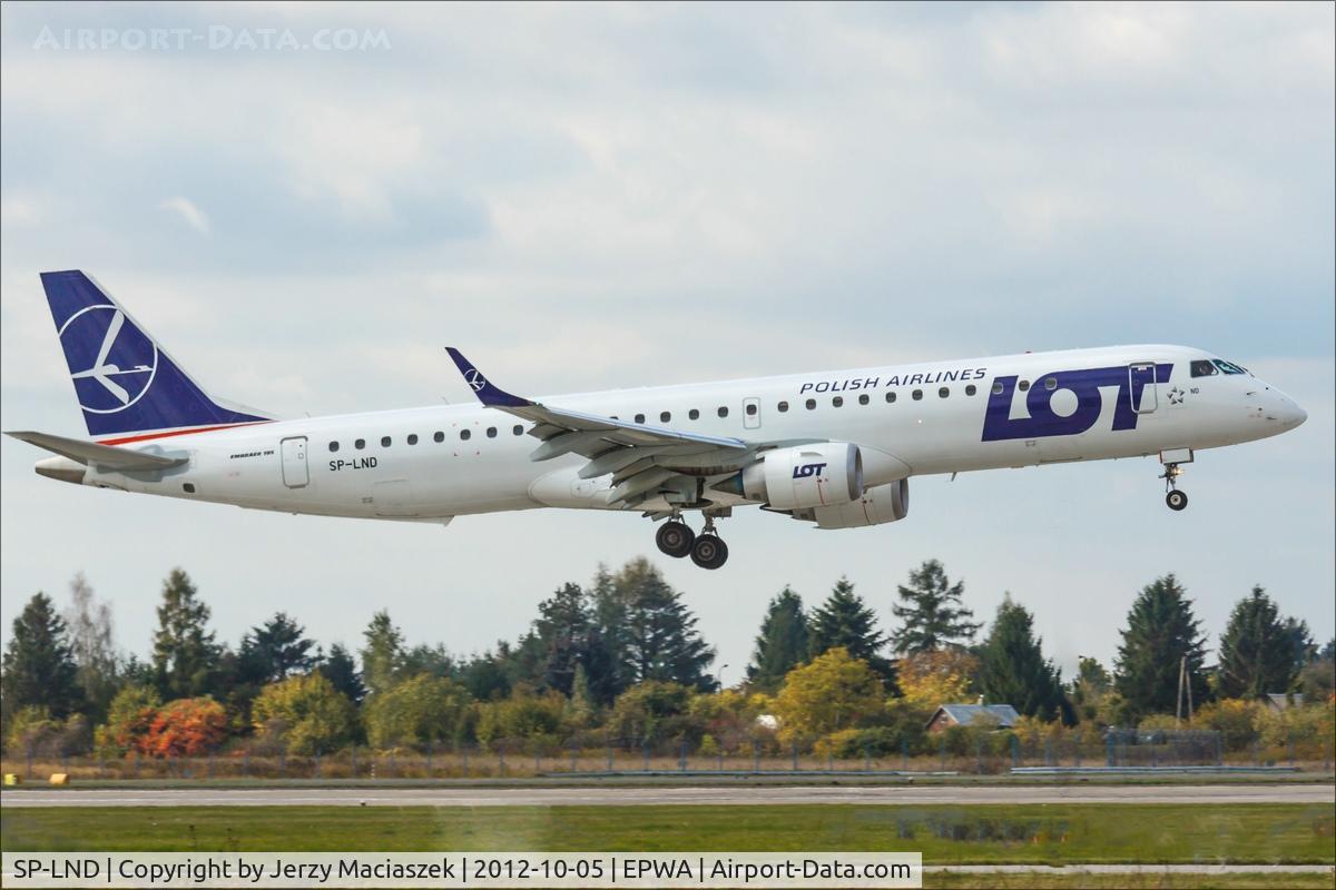 SP-LND, 2012 Embraer 195LR (ERJ-190-200LR) C/N 19000516, Embraer 195-200LR