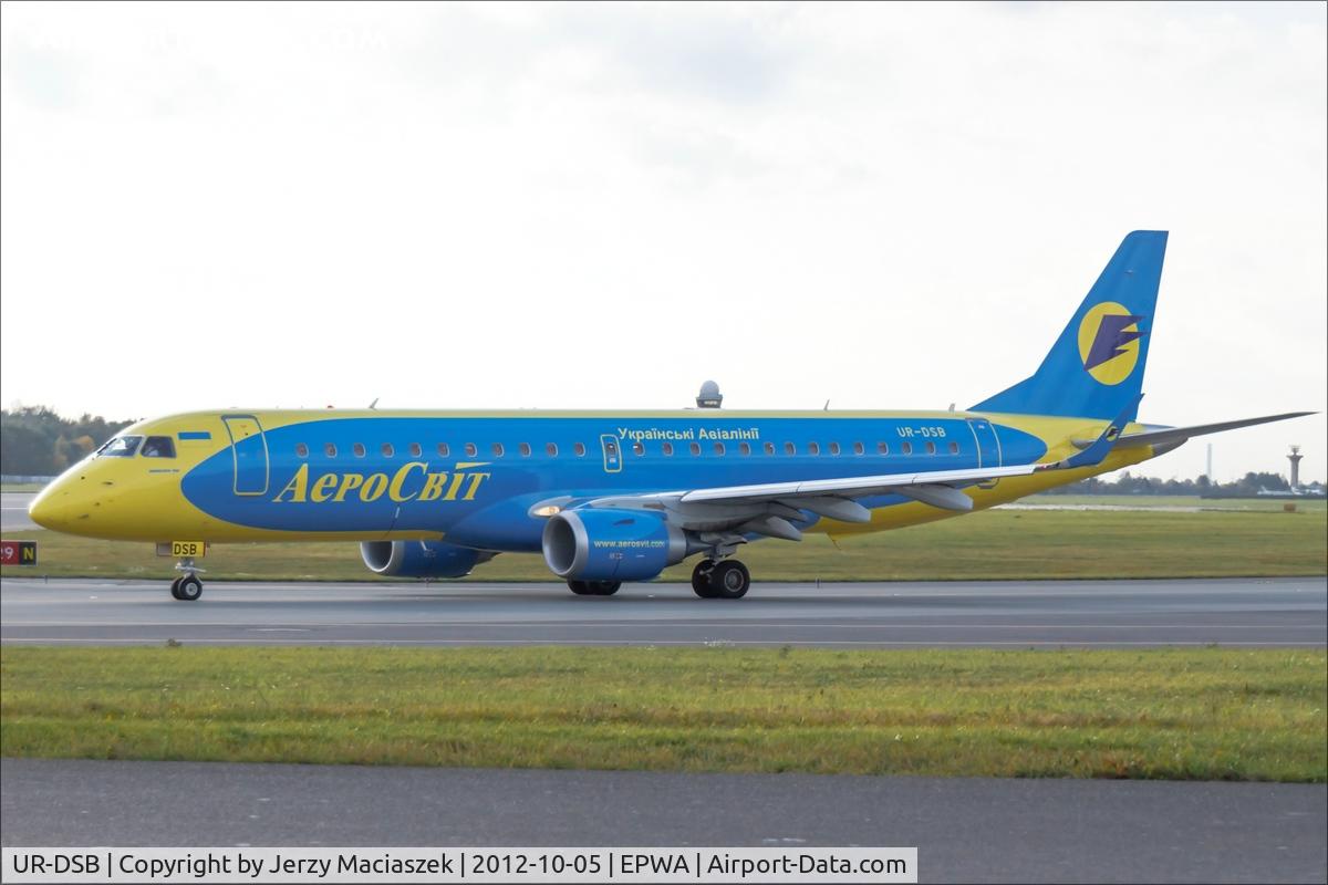 UR-DSB, 2012 Embraer 190LR (ERJ-190-200LR) C/N 19000501, Embraer ERJ190-100LR 190LR