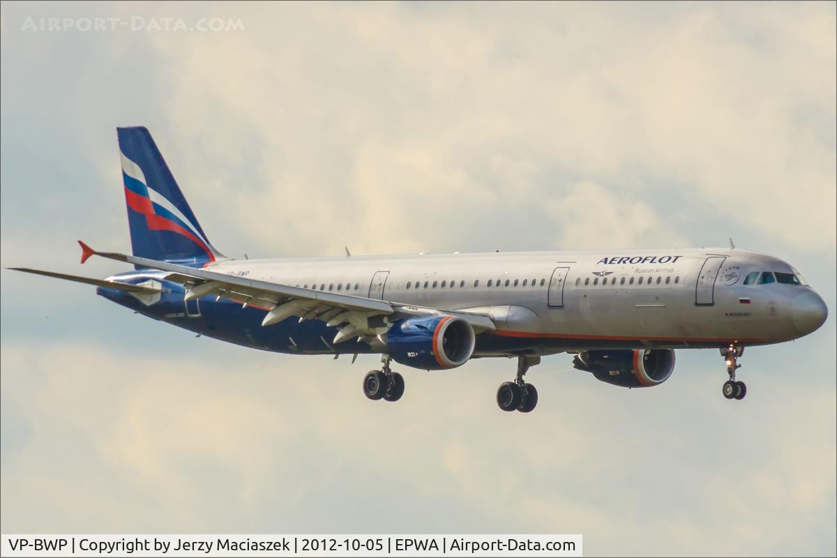 VP-BWP, 2004 Airbus A321-211 C/N 2342, Airbus A321-211