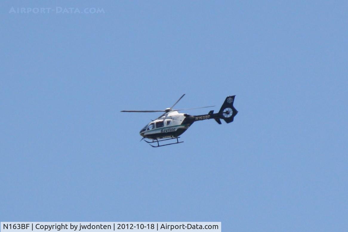 N163BF, Eurocopter EC-135P-2+ C/N 0671, Bayflite Eurocopter EC135 (N163BF) flies over North Sarasota