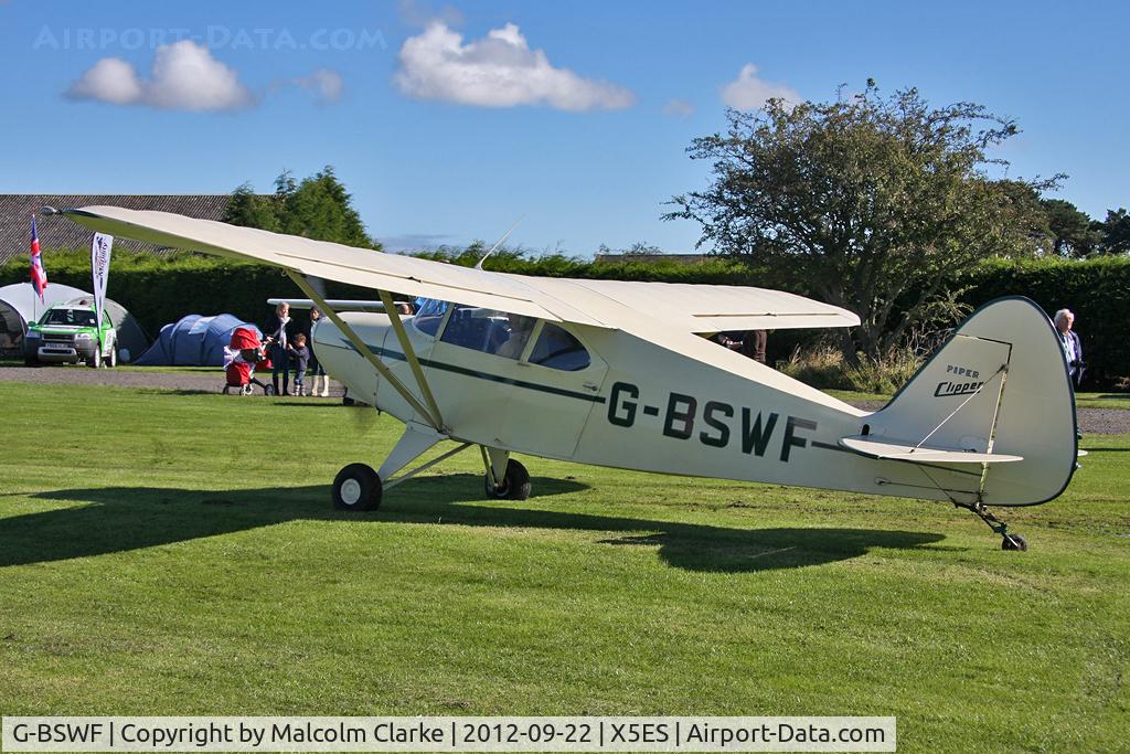 G-BSWF, 1949 Piper PA-16 Clipper C/N 16-475, Piper PA-16 Clipper, Great North Fly-In, Eshott Airfield UK, September 2012.