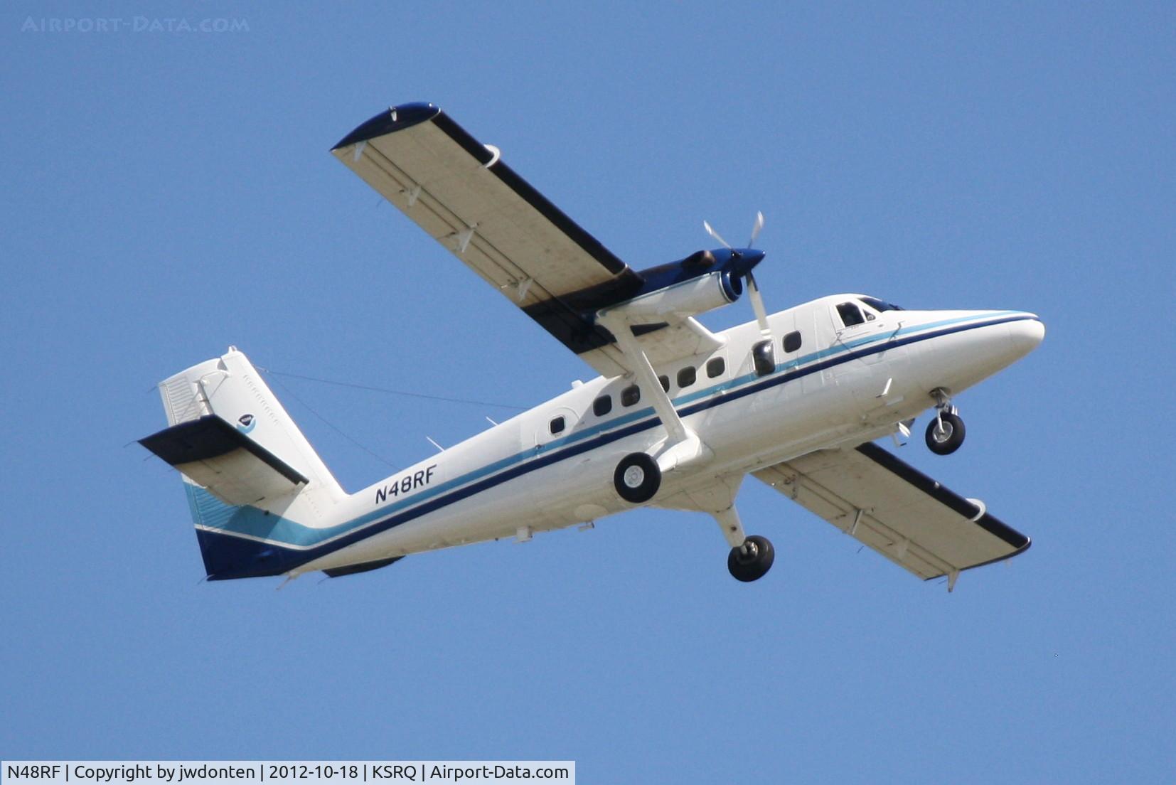N48RF, 1981 De Havilland Canada DHC-6-310 Twin Otter C/N 740, Dehaviland Twin Otter (N48RF) departs Sarasota-Bradenton International Airport