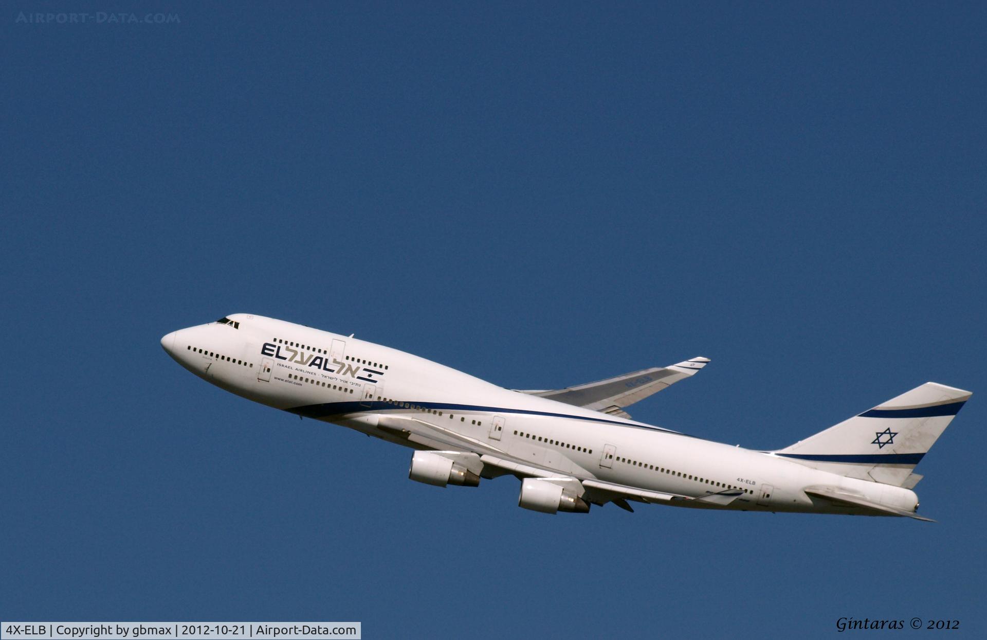 4X-ELB, 1994 Boeing 747-458 C/N 26056, After take-off from JFK