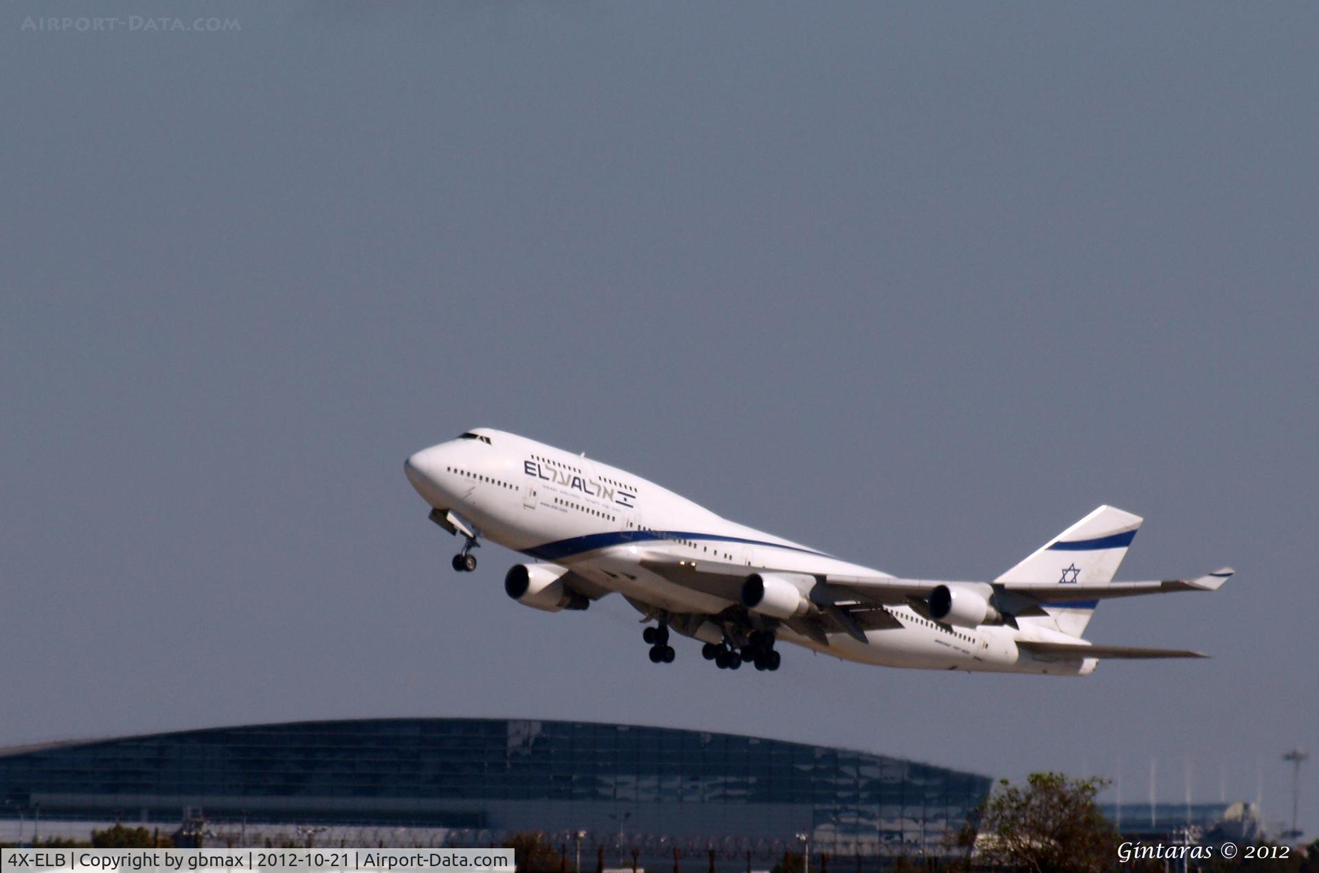 4X-ELB, 1994 Boeing 747-458 C/N 26056, Take-off from JFK