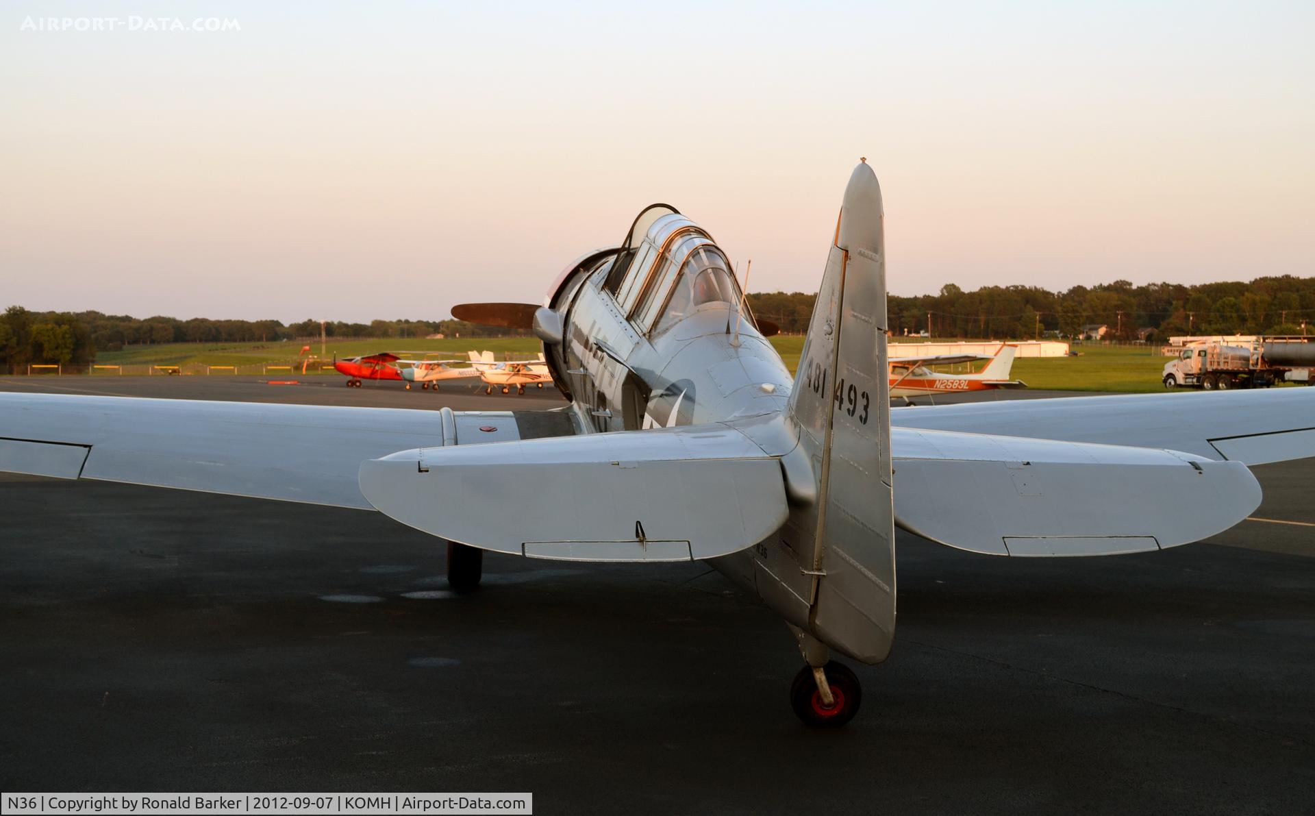 N36, 1944 North American AT-6F Texan C/N 121-42765, Orange