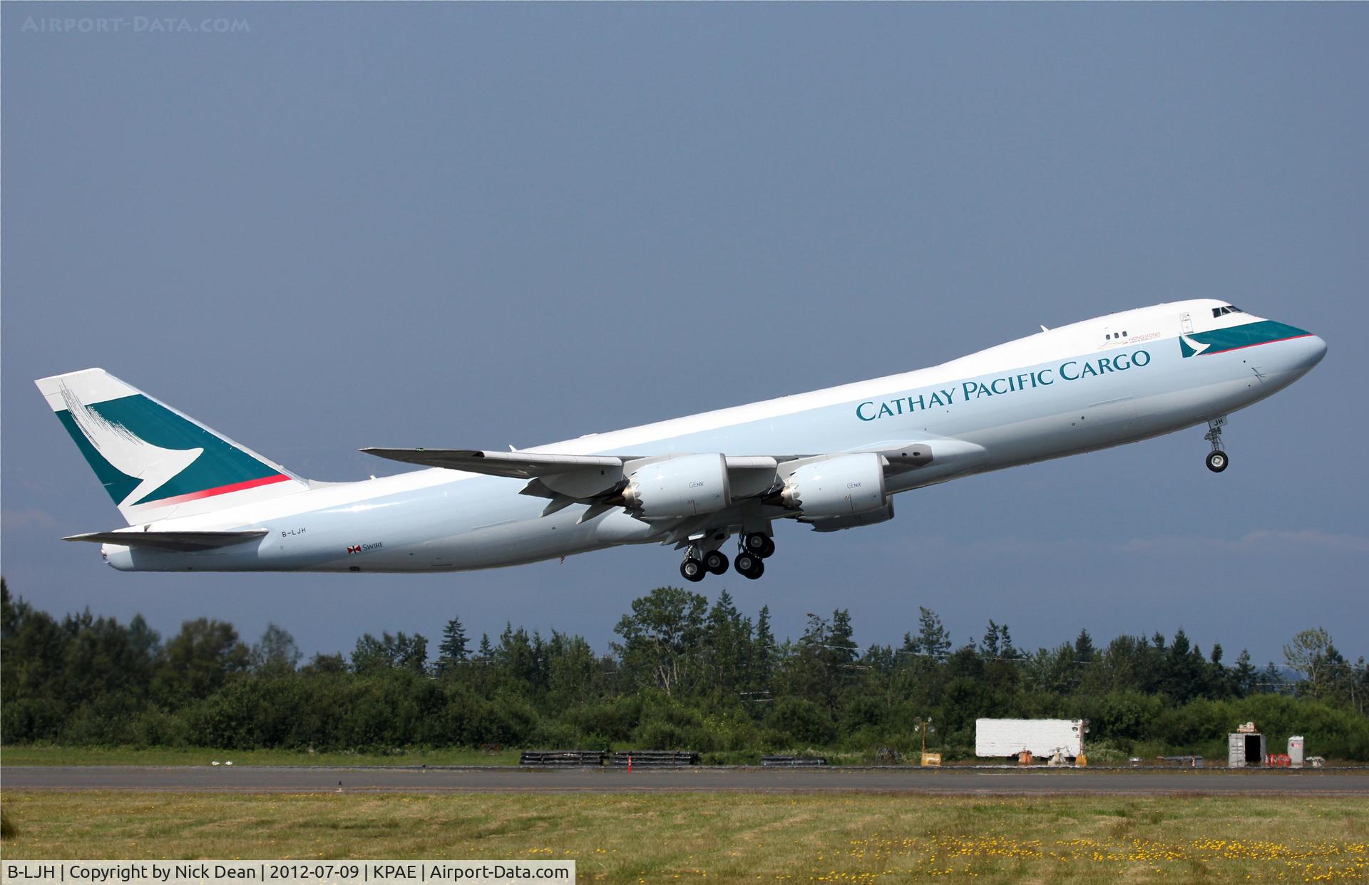 B-LJH, 2012 Boeing 747-867F/SCD C/N 39245, KPAE/PAE
