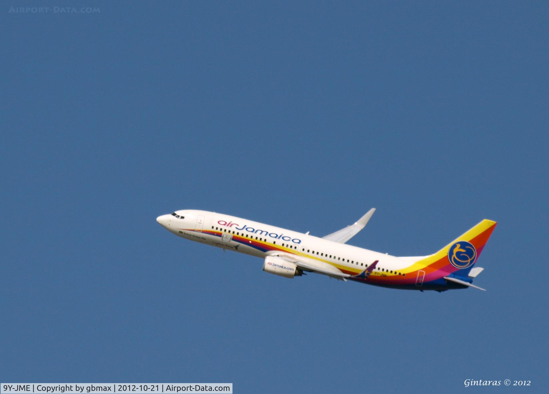 9Y-JME, 2003 Boeing 737-86J C/N 32919, Departure from JFK