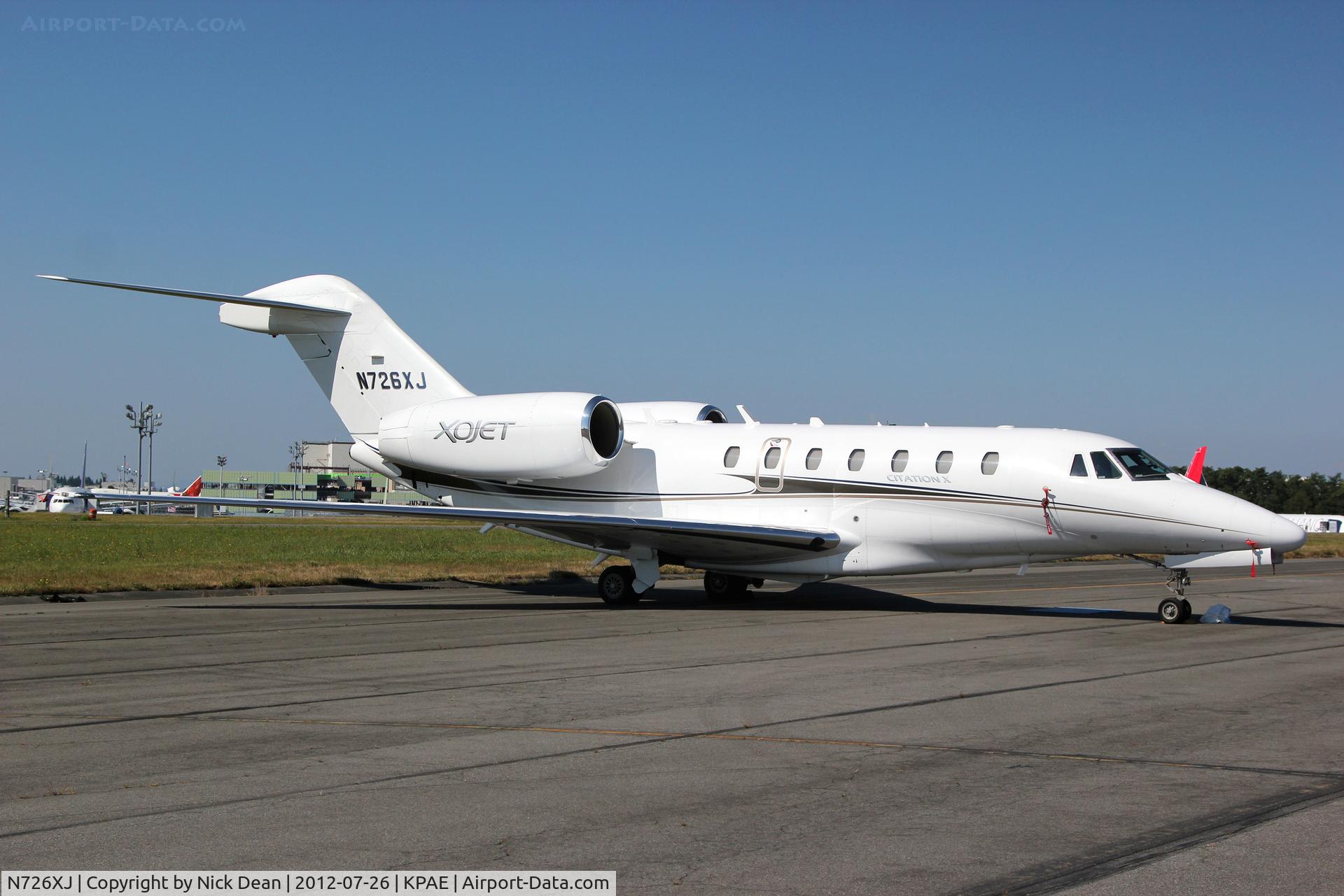 N726XJ, 2004 Cessna 750 Citation X Citation X C/N 750-0226, KPAE/PAE