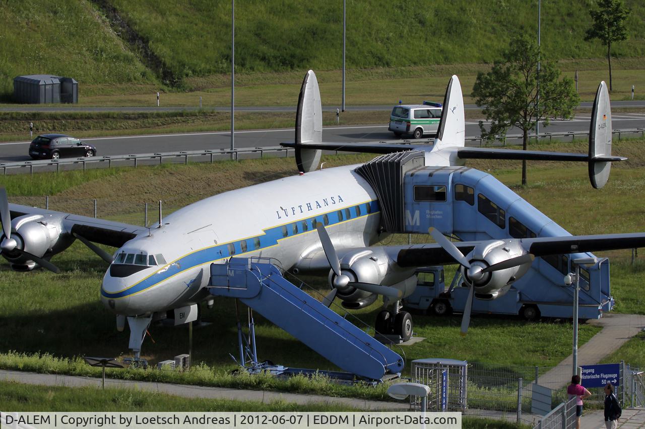 D-ALEM, 1955 Lockheed L-1049G Super Constellation C/N 4603, Visitor Park Munich