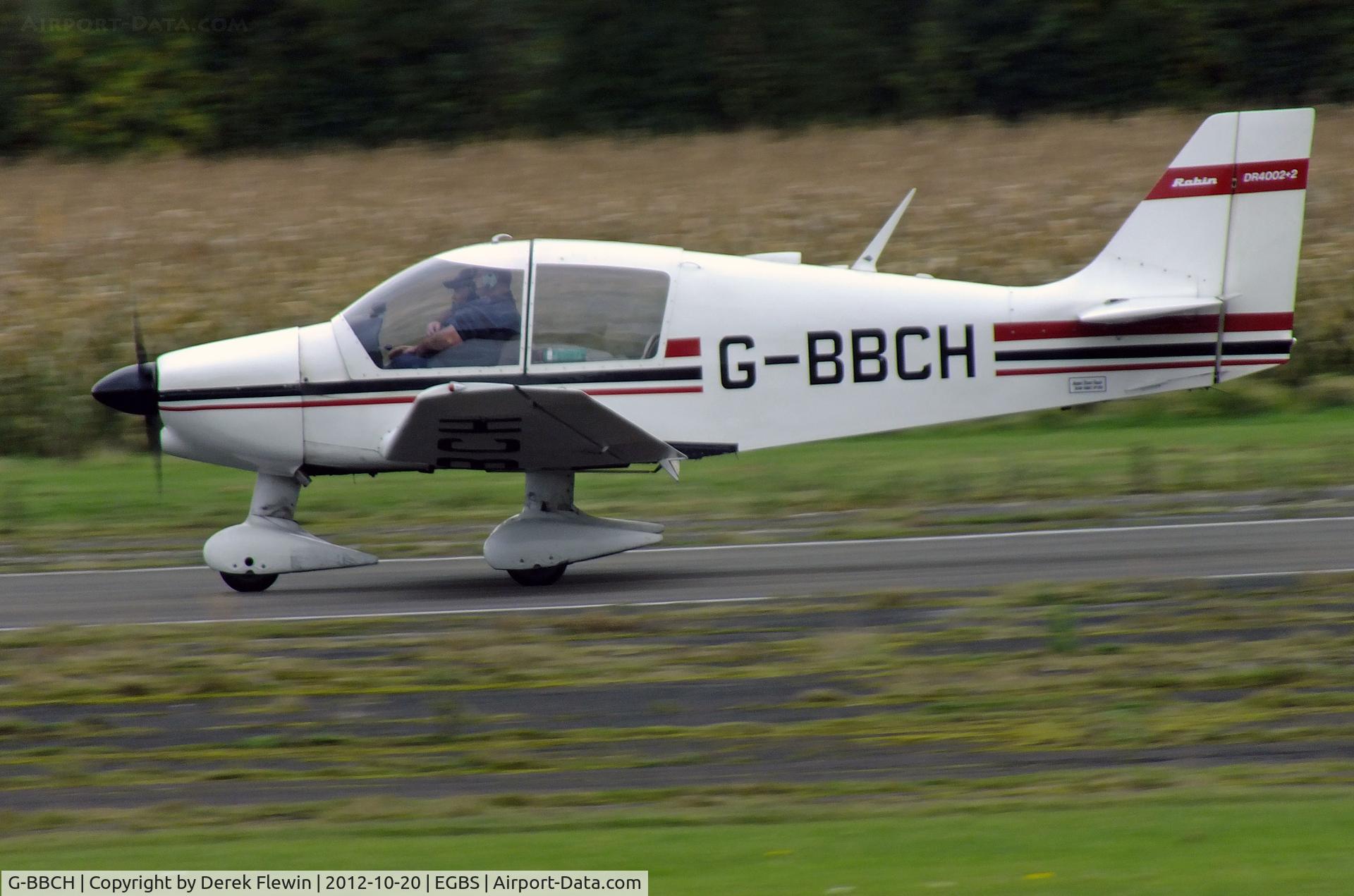 G-BBCH, 1973 Robin DR-400-120 Dauphin 2+2 C/N 850, EGBS resident.