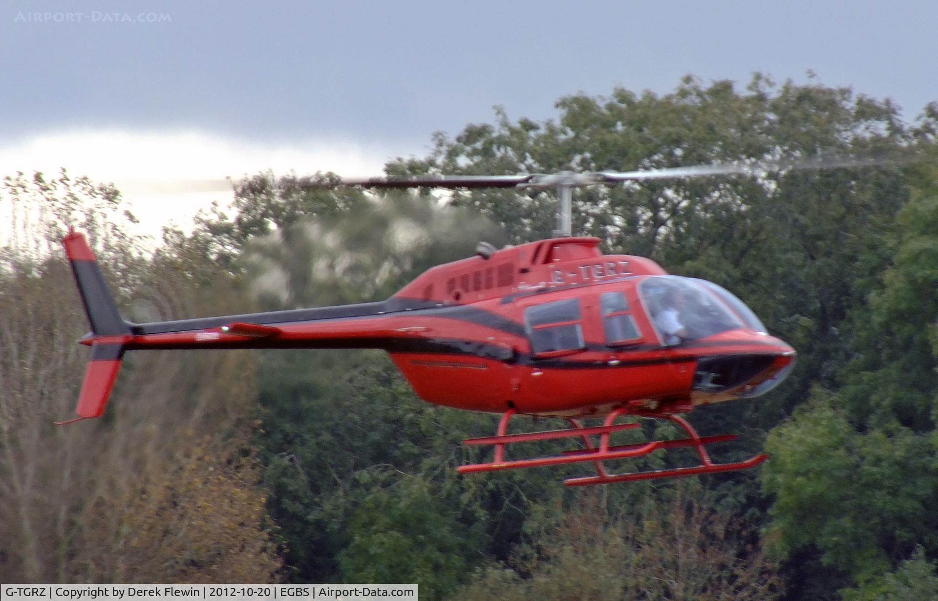 G-TGRZ, 1977 Bell 206B JetRanger II C/N 2288, EGBS resident.