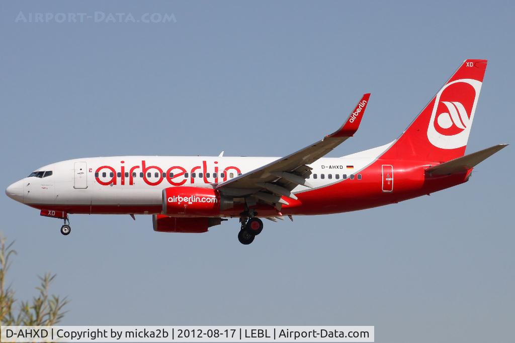 D-AHXD, 2007 Boeing 737-7K5 C/N 30726, Landing