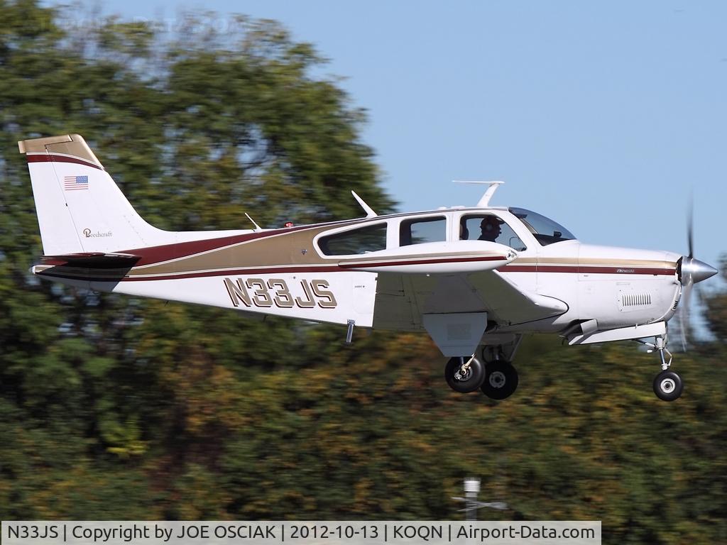 N33JS, 1976 Beech F33A Bonanza C/N CE664, at Brandywine