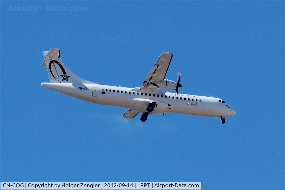 CN-COG, 2012 ATR 72-600 (72-212A) C/N 1035, Final after a short jump cross the strait of Gibraltar......