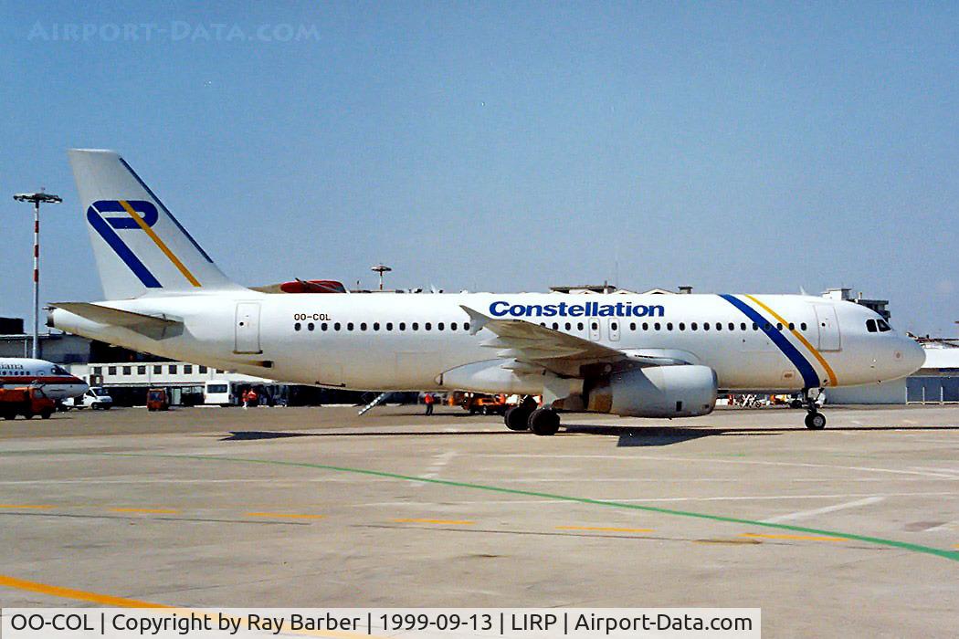 OO-COL, 1992 Airbus A320-231 C/N 0344, Airbus A320-231 [0344] (Constellation Airlines)  Pisa~I 13/09/1999