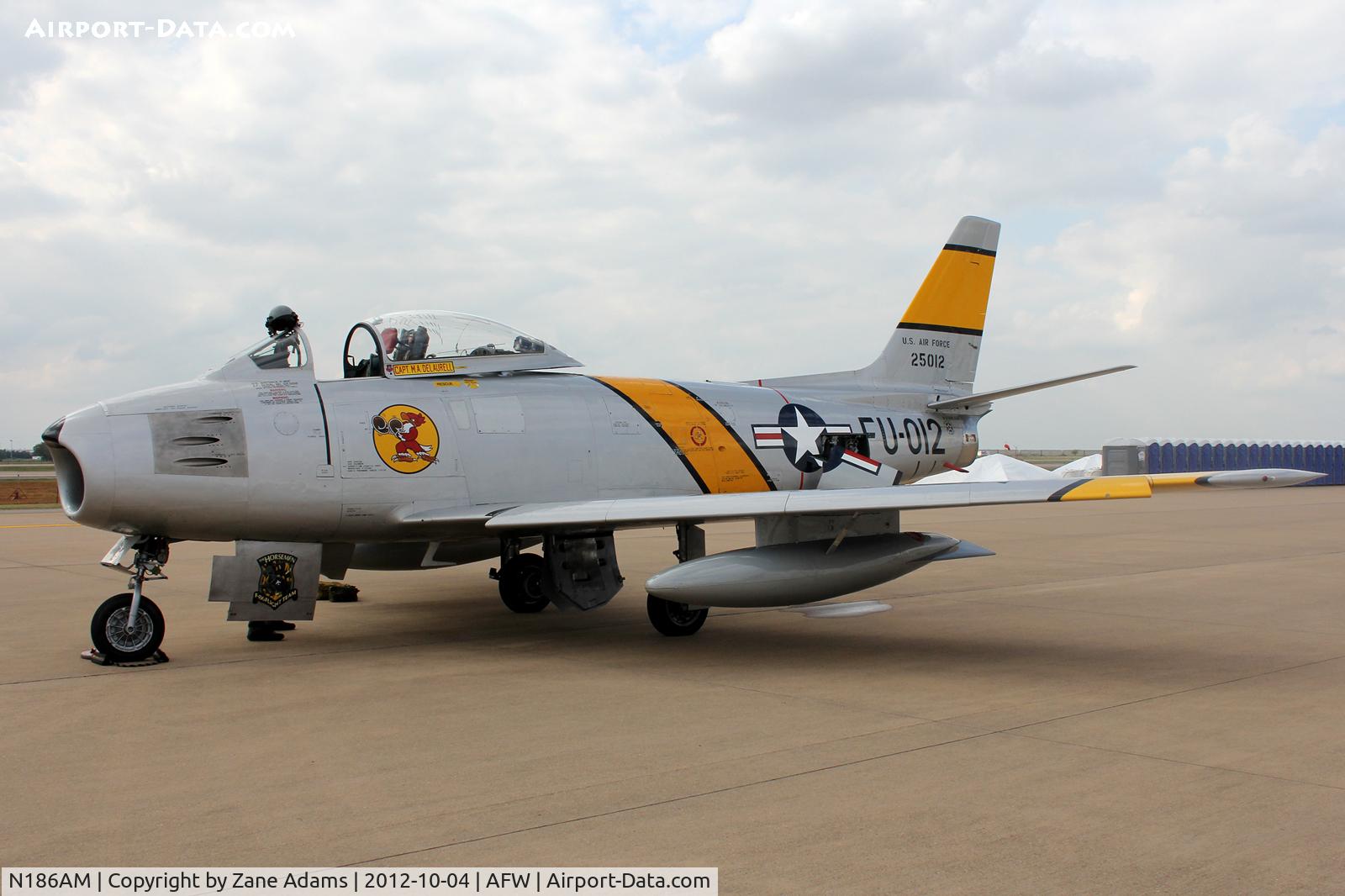 N186AM, 1952 North American F-86F Sabre C/N 191-708, At the 2012 Alliance Airshow - Fort Worth, TX