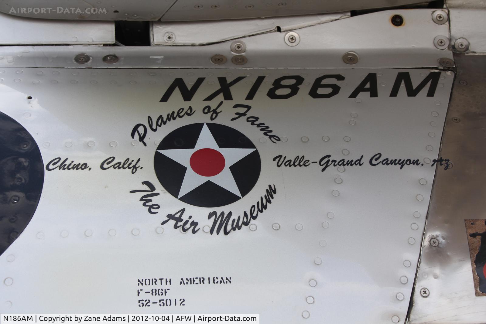 N186AM, 1952 North American F-86F Sabre C/N 191-708, At the 2012 Alliance Airshow - Fort Worth, TX