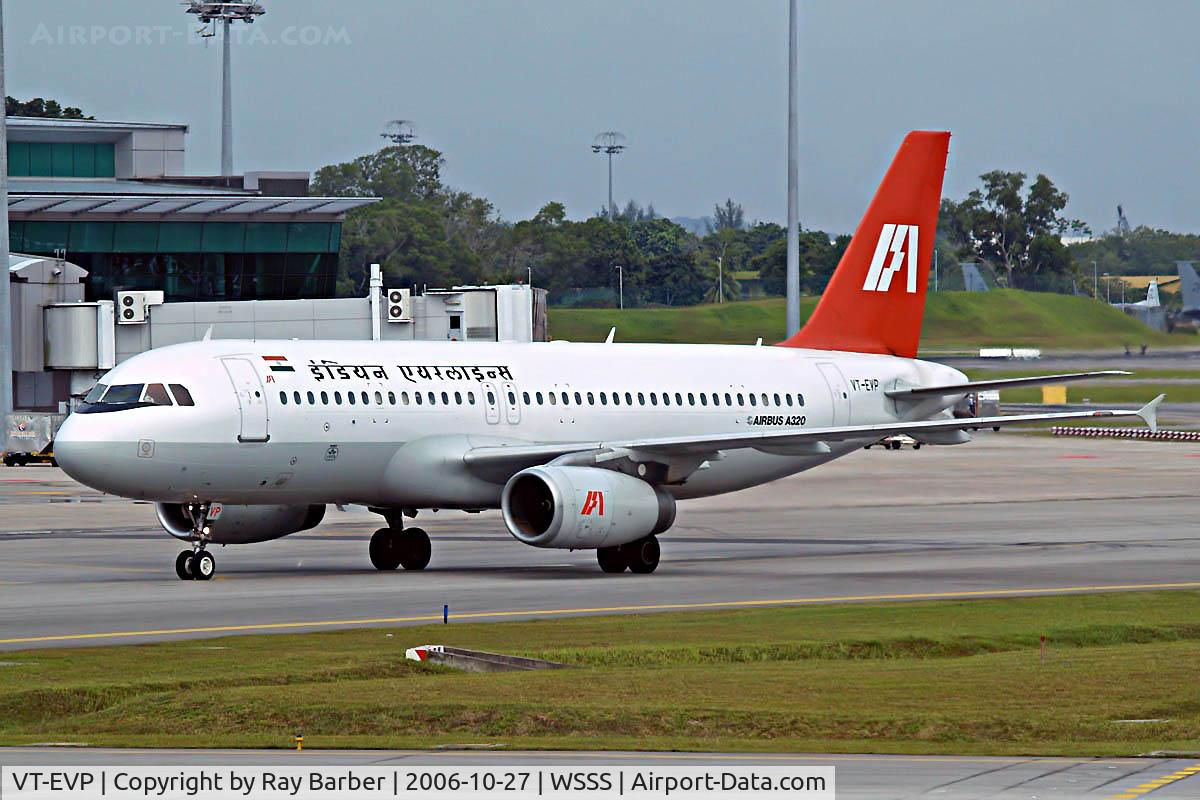 VT-EVP, 1991 Airbus A320-231 C/N 257, Airbus A320-231 [0257] (Indian Airlines) Changi~9V 27/10/2006