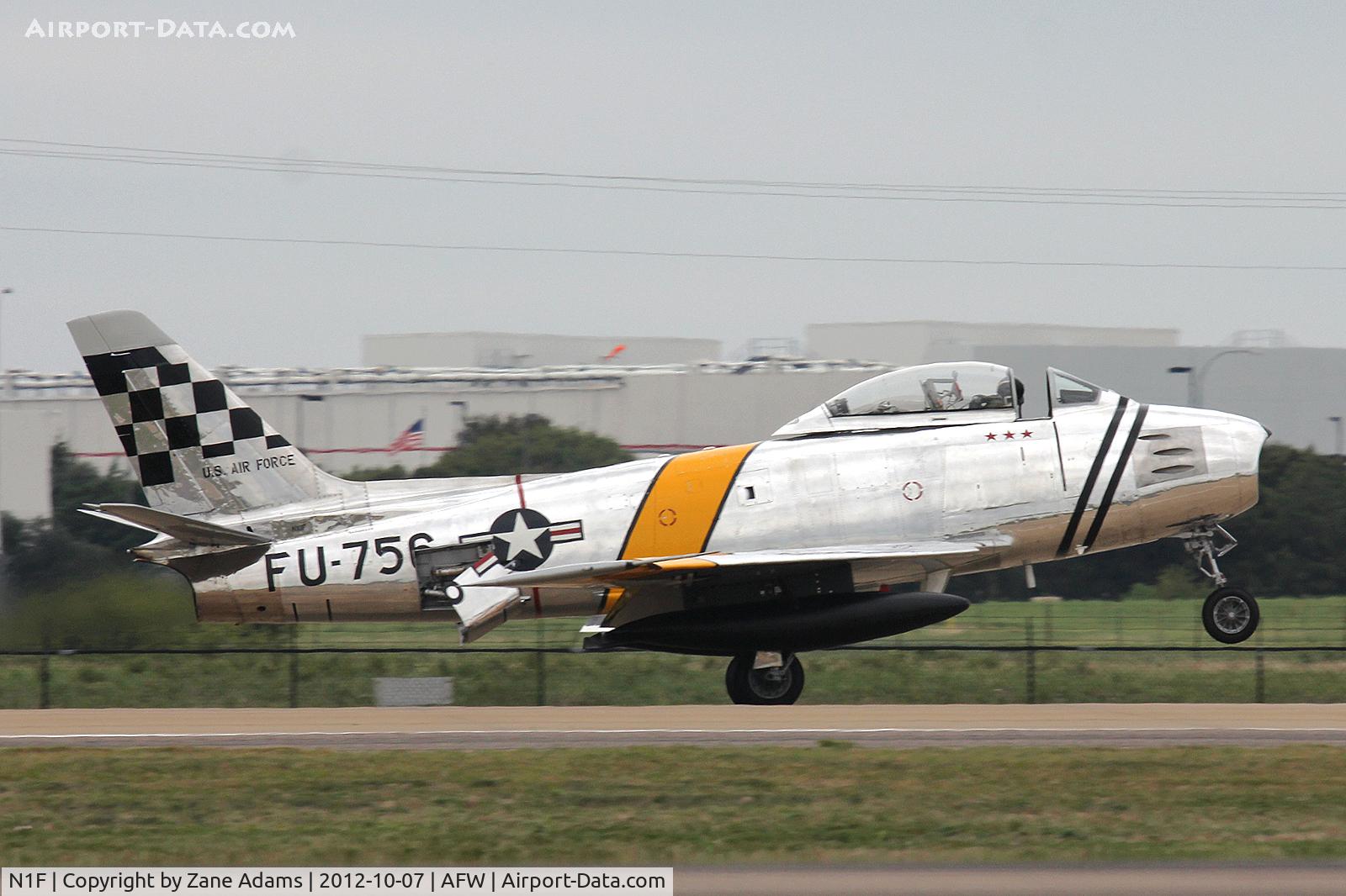 N1F, 1956 Canadair CL-13B Sabre 6 C/N 1461, At the 2012 Alliance Airshow - Fort Worth, TX