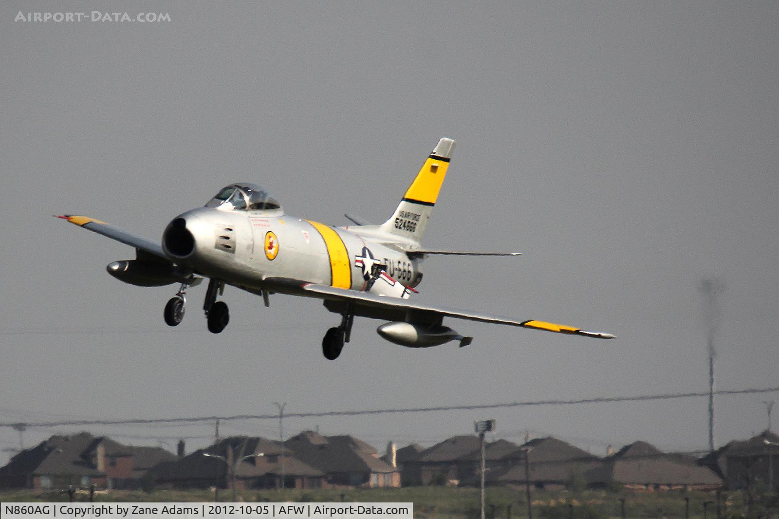 N860AG, 1952 North American F-86F Sabre C/N 191-362 (52-4666), At the 2012 Alliance Airshow - Fort Worth, TX