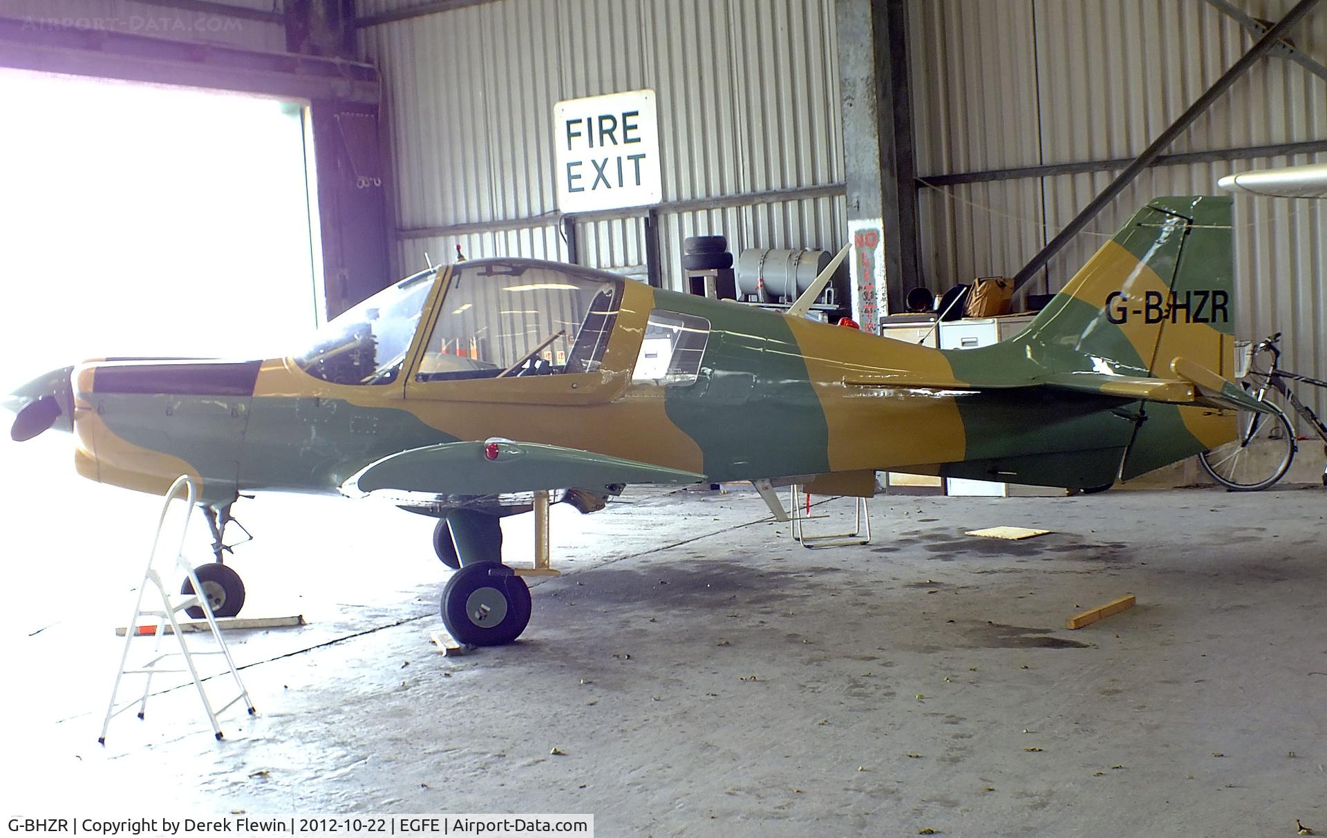 G-BHZR, 1980 Scottish Aviation Bulldog Series 120 Model 1210 C/N BH120/410, EGFE resident.