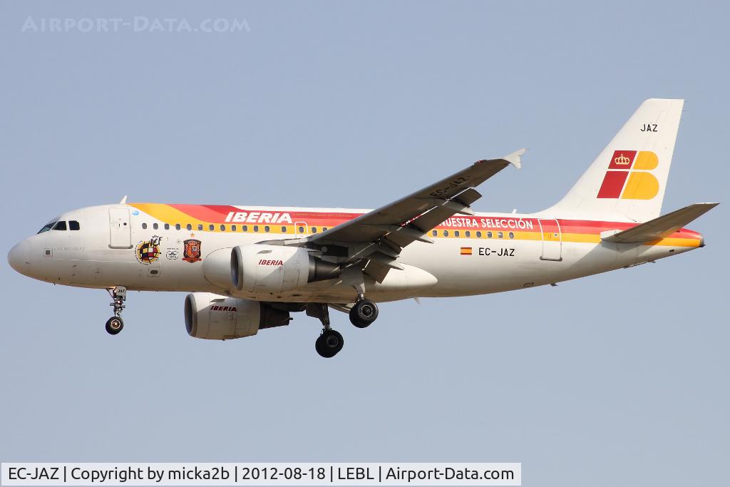 EC-JAZ, 2004 Airbus A319-111 C/N 2264, Landing