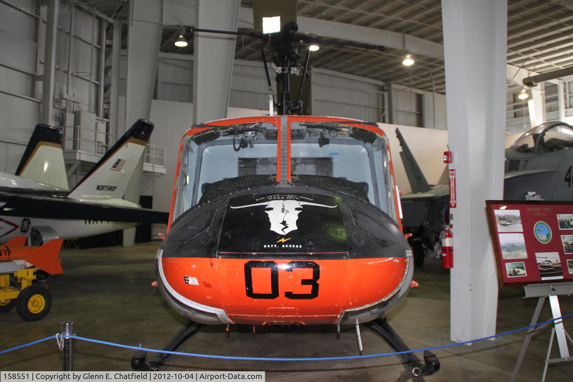 158551, Bell UH-1N Iroquois C/N 31636, Battleship Alabama Musuem