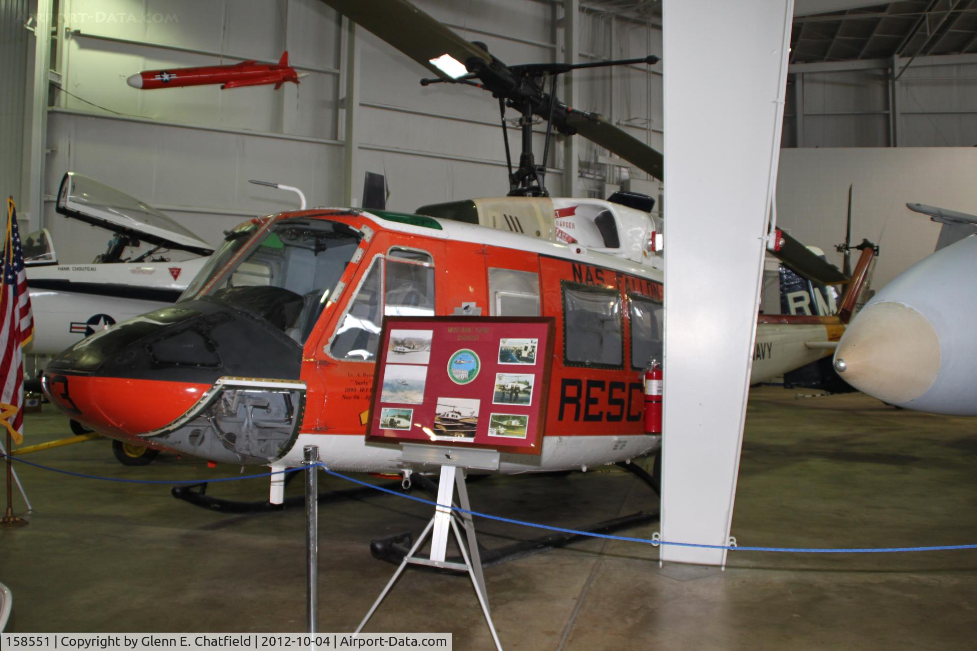 158551, Bell UH-1N Iroquois C/N 31636, Battleship Alabama Musuem