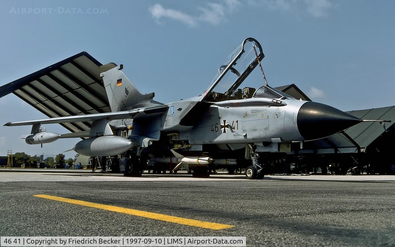 46 41, Panavia Tornado ECR C/N 864/GS274/4341, flightline at Piacenza AB
