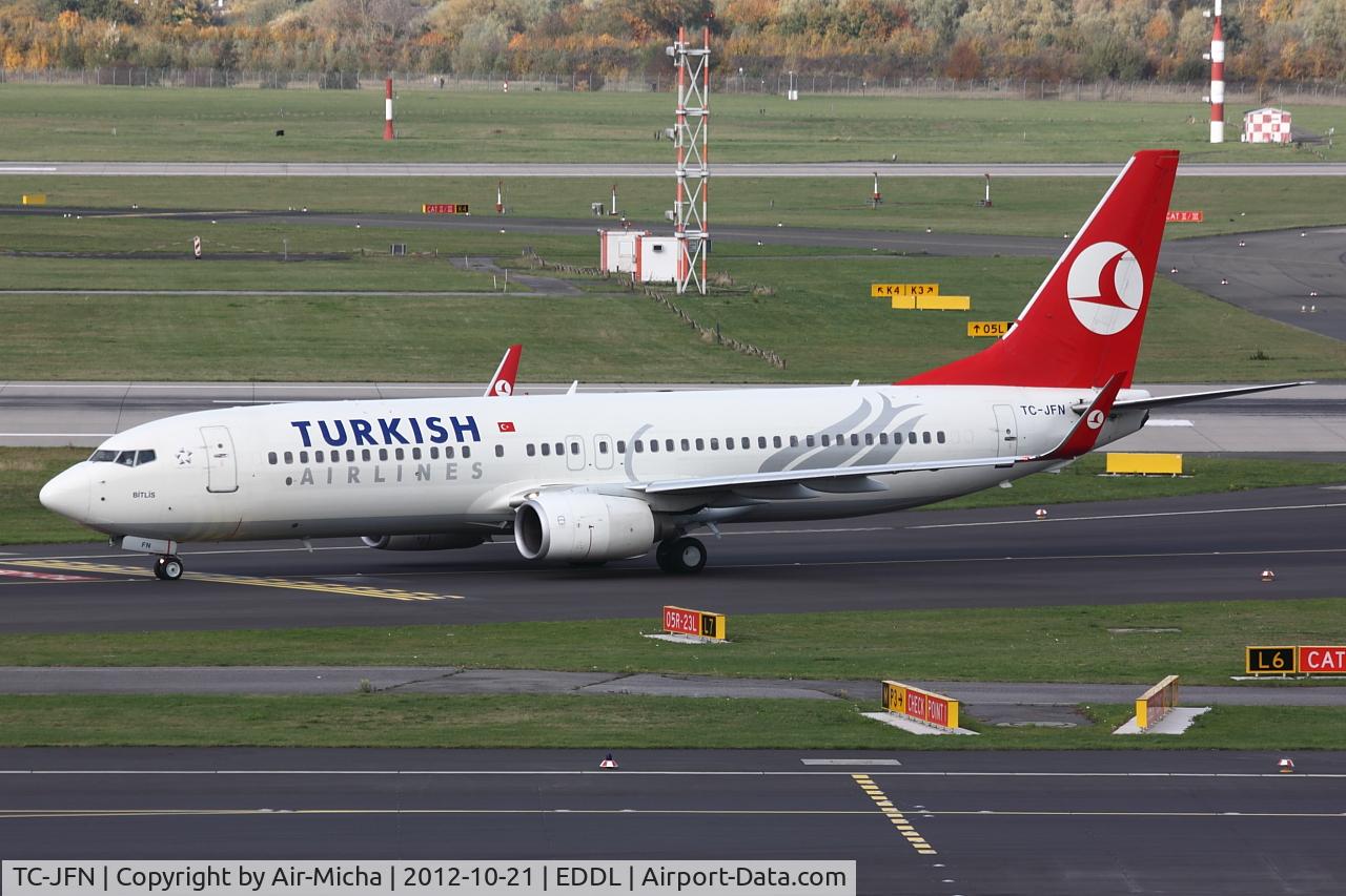 TC-JFN, 1999 Boeing 737-8F2 C/N 29776, Turkish Airlines, Boeing 737-8F2 (WL), CN: 29776/0308, Name: Bitlis