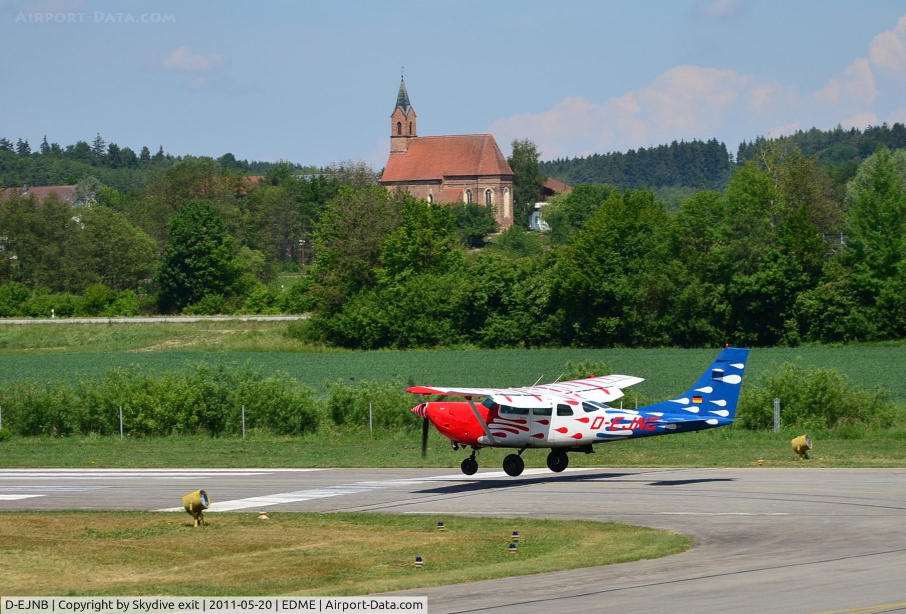 D-EJNB, 1980 Cessna U206G/Soloy Turbine 206 Stationair C/N U20606560, Landing Eggenfelden EDME - Skydive Ops