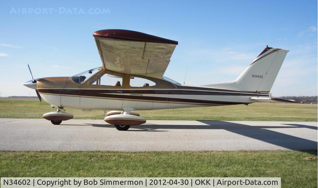 N34602, 1973 Cessna 177B Cardinal C/N 17701894, On the ramp in Kokomo, IN