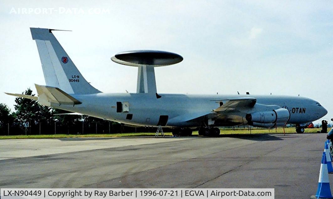 LX-N90449, 1983 Boeing E-3A Sentry C/N 22844, Boeing E-3A Sentry[22844] (NATO) RAF Fairford~G 21/07/1996