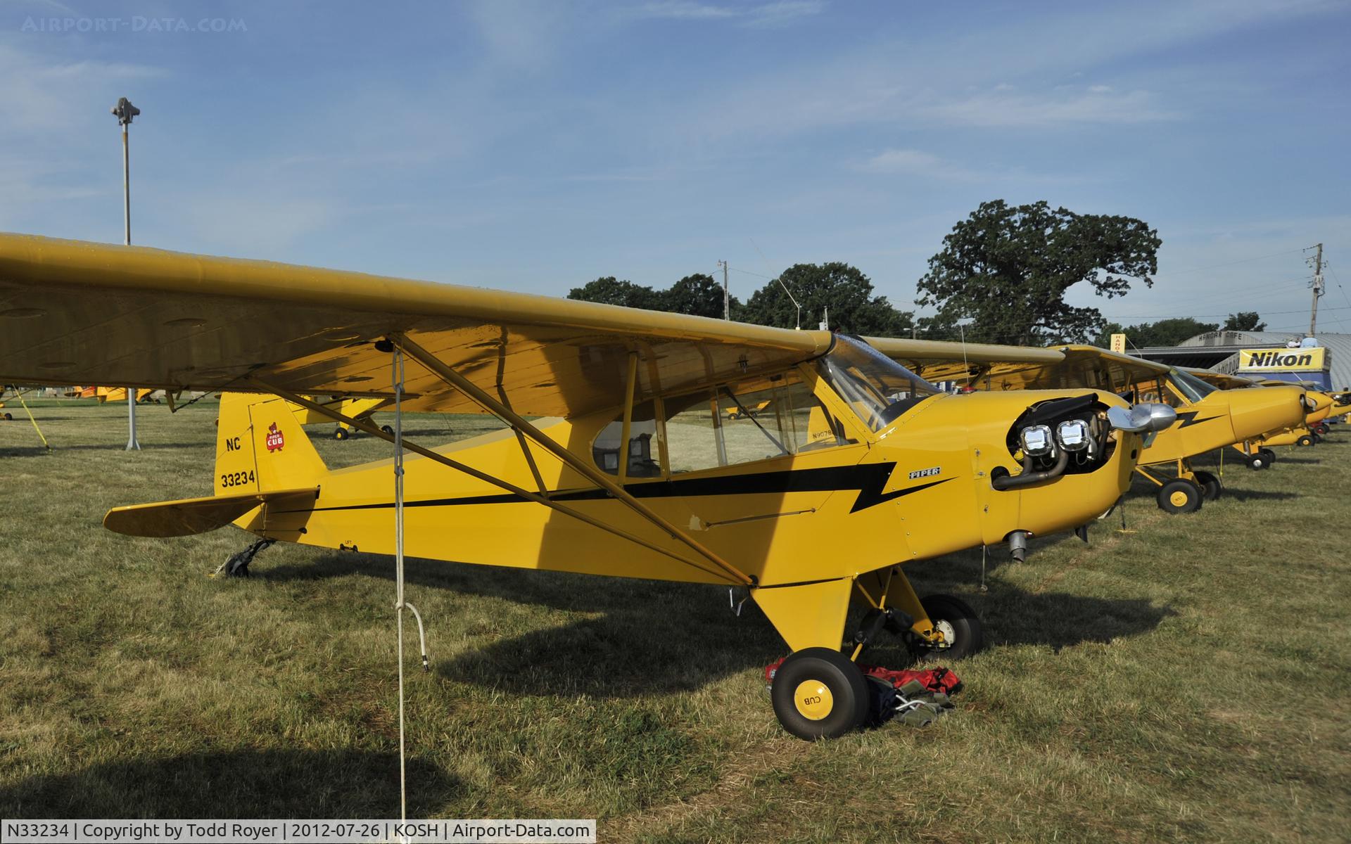 N33234, 1940 Piper J3C-65 Cub C/N 5906, Airventure 2012