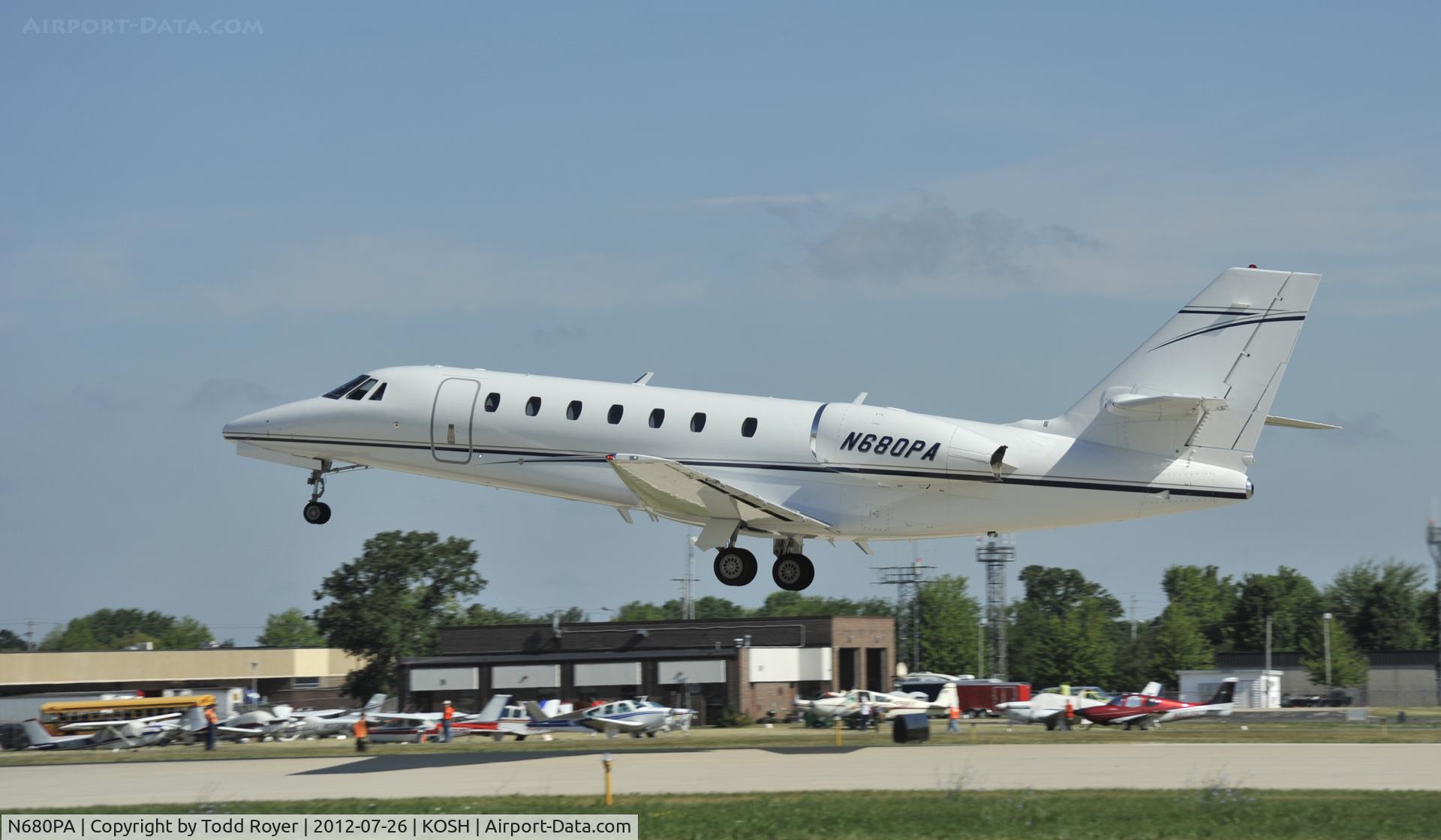 N680PA, 2008 Cessna 680 Citation Sovereign C/N 680-0255, Airventure 2012