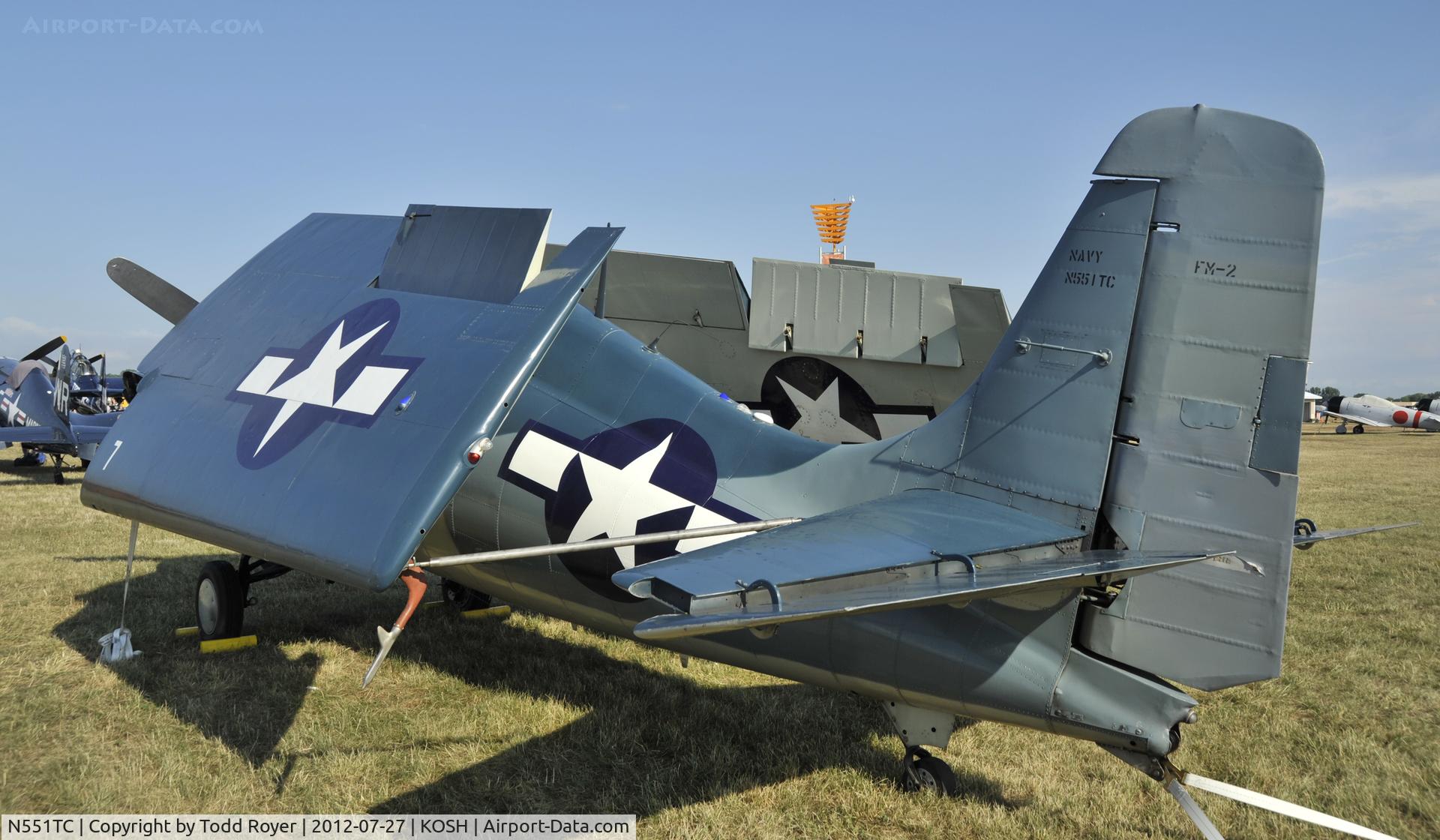 N551TC, 1944 General Motors (Grumman) FM-2 Wildcat C/N 47160, Airventure 2012