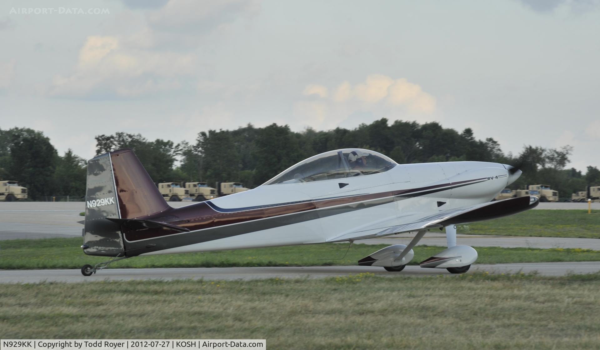 N929KK, 2002 Vans RV-4 C/N 1195, Airventure 2012