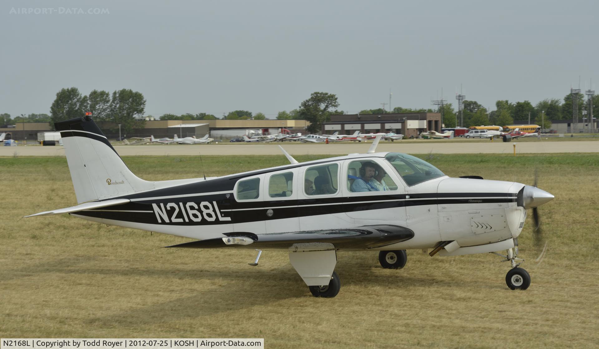 N2168L, 1976 Beech A36 Bonanza 36 C/N E-905, Airventure 2012