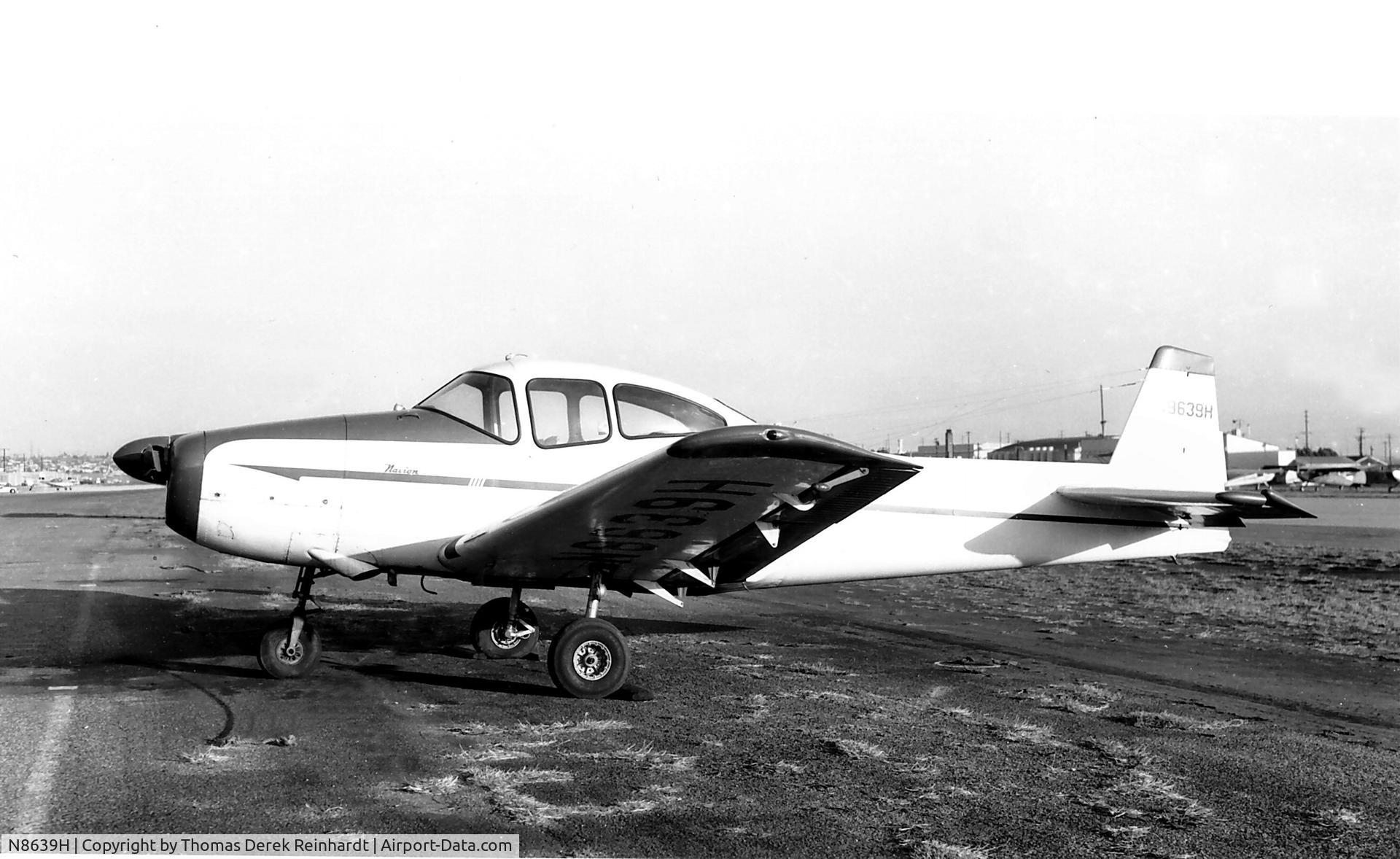 N8639H, 1947 North American Navion C/N NAV-4-639, Old photo of the navion.