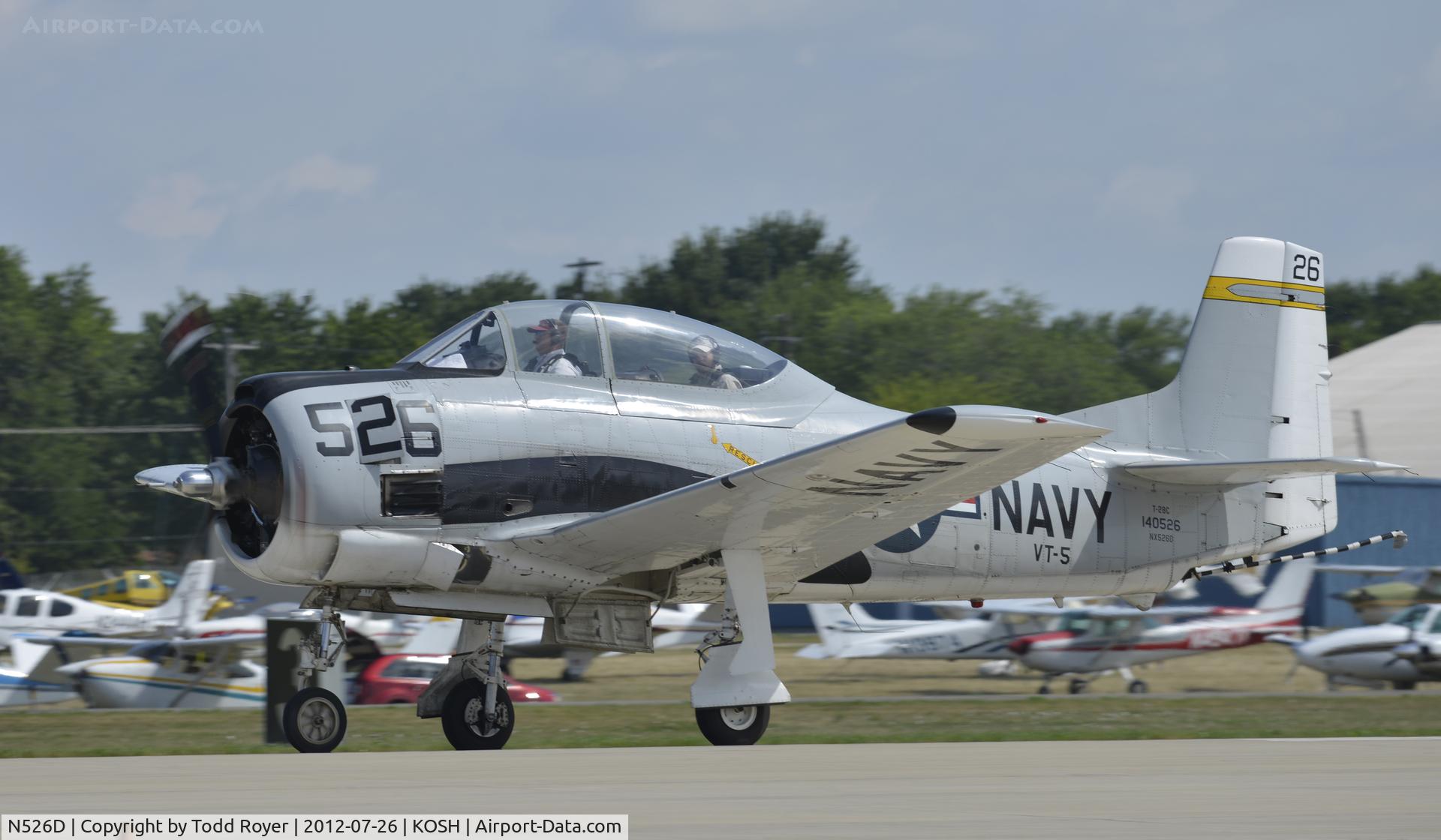 N526D, 1956 North American T-28C Trojan C/N 226-103 (140526), Airventure 2012