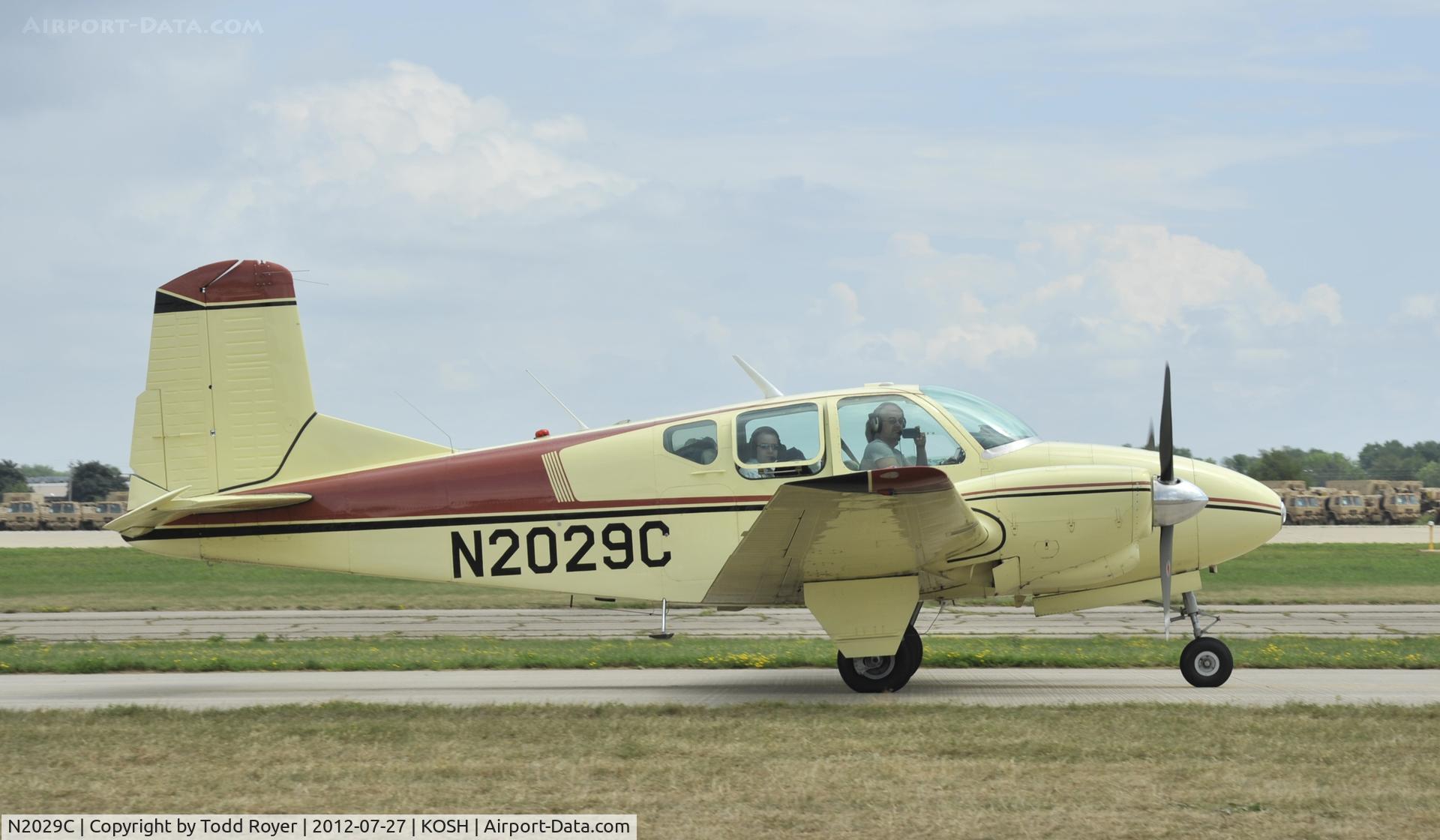 N2029C, 1959 Beech 95 Travel Air C/N TD-197, Airventure 2012