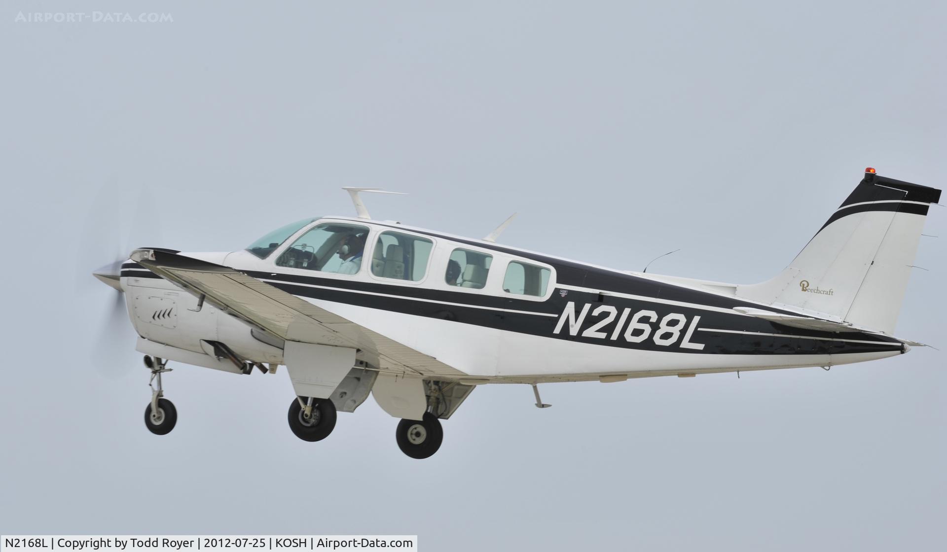 N2168L, 1976 Beech A36 Bonanza 36 C/N E-905, Airventure 2012