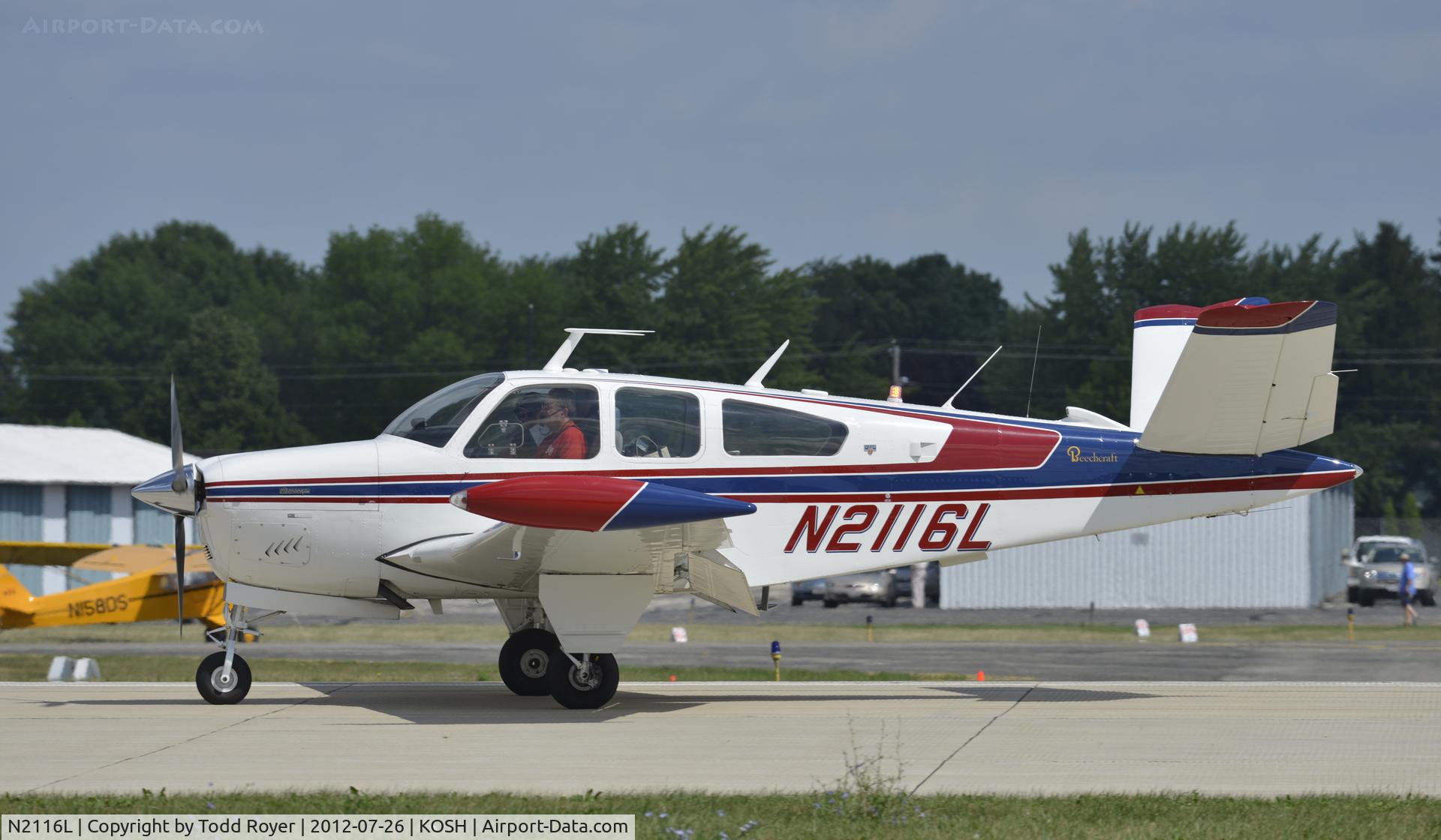 N2116L, 1976 Beech V35B Bonanza C/N D-9916, Airventure 2012