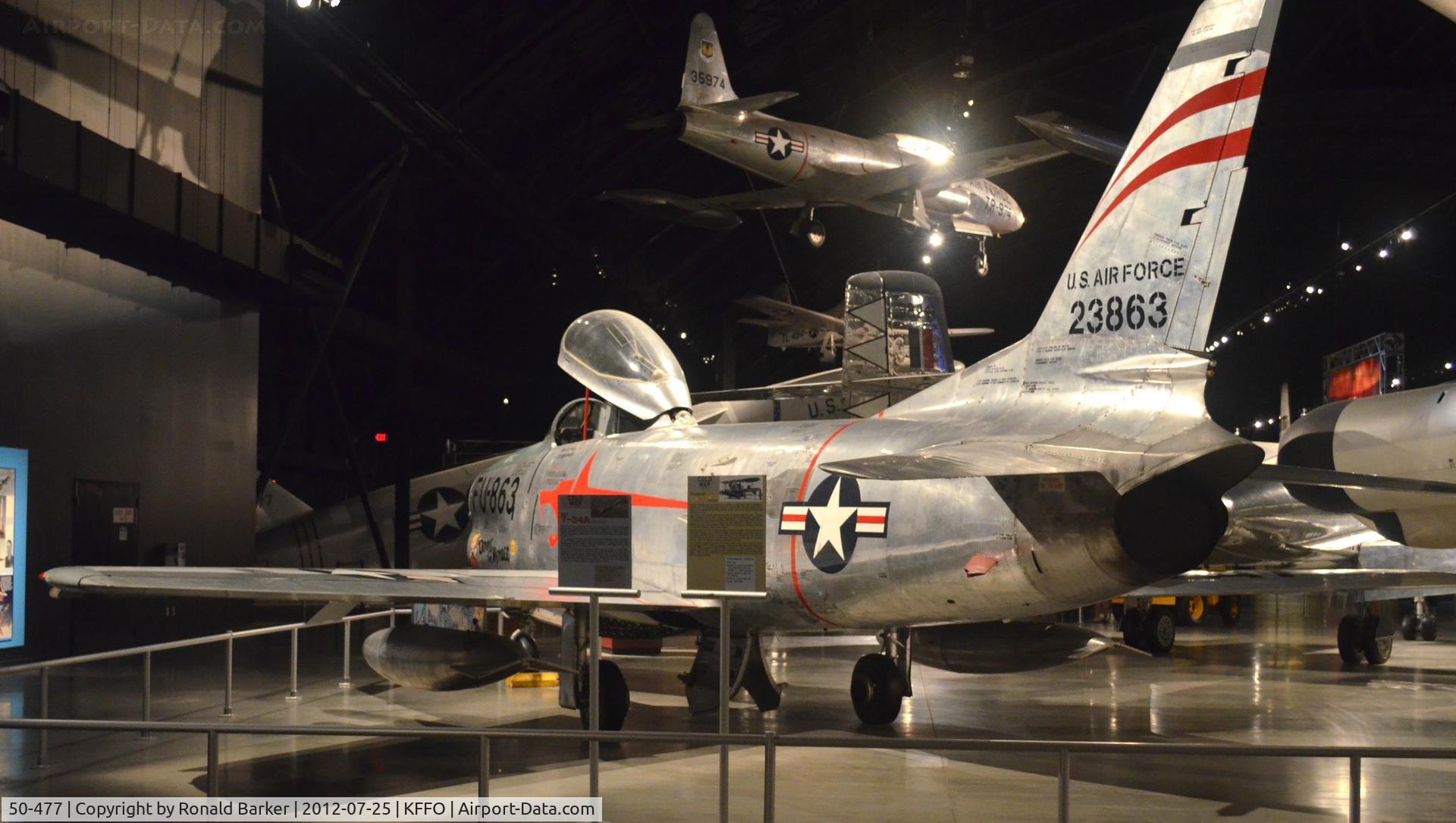 50-477, 1952 North American F-86D Sabre C/N 190-266, AF Museum  shown as 52-3863