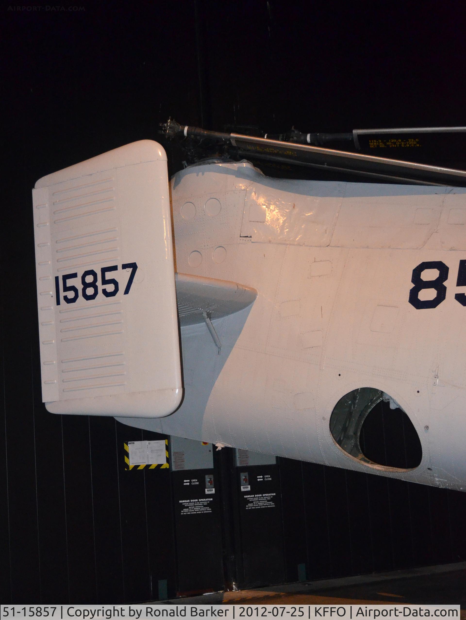 51-15857, 1951 Piasecki H-21B Workhorse C/N B.4, AF Museum