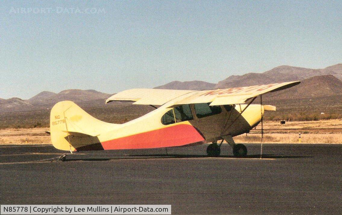 N85778, Aeronca 7AC Champion C/N 7AC-4527, Seen at Safford AZ C1999