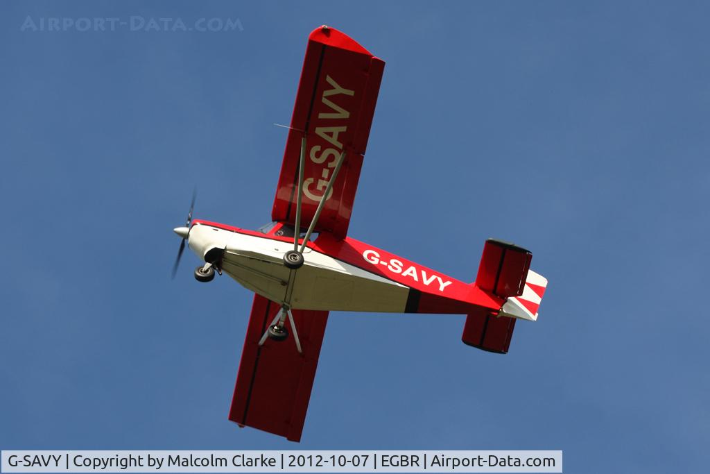 G-SAVY, 2009 ICP MXP-740 Savannah VG Jabiru(1) C/N BMAA/HB/499, Aerotec MXP-740 Savannah VG Jabiru. Hibernation Fly-In, The Real Aeroplane Club, Breighton Airfield, October 2012.